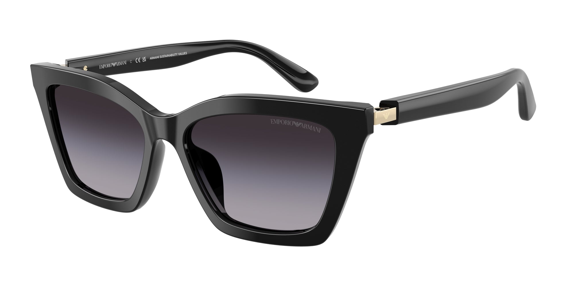 Emporio Armani Donna Emporio Armani EA4250U 50178G Occhiali da sole Acetato Nero Grigio Farfalla Normale Sfumato Emporio Armani Donna Emporio Armani EA4250U 50178G Occhiali da sole Acetato Nero Grigio Farfalla Normale Sfumato