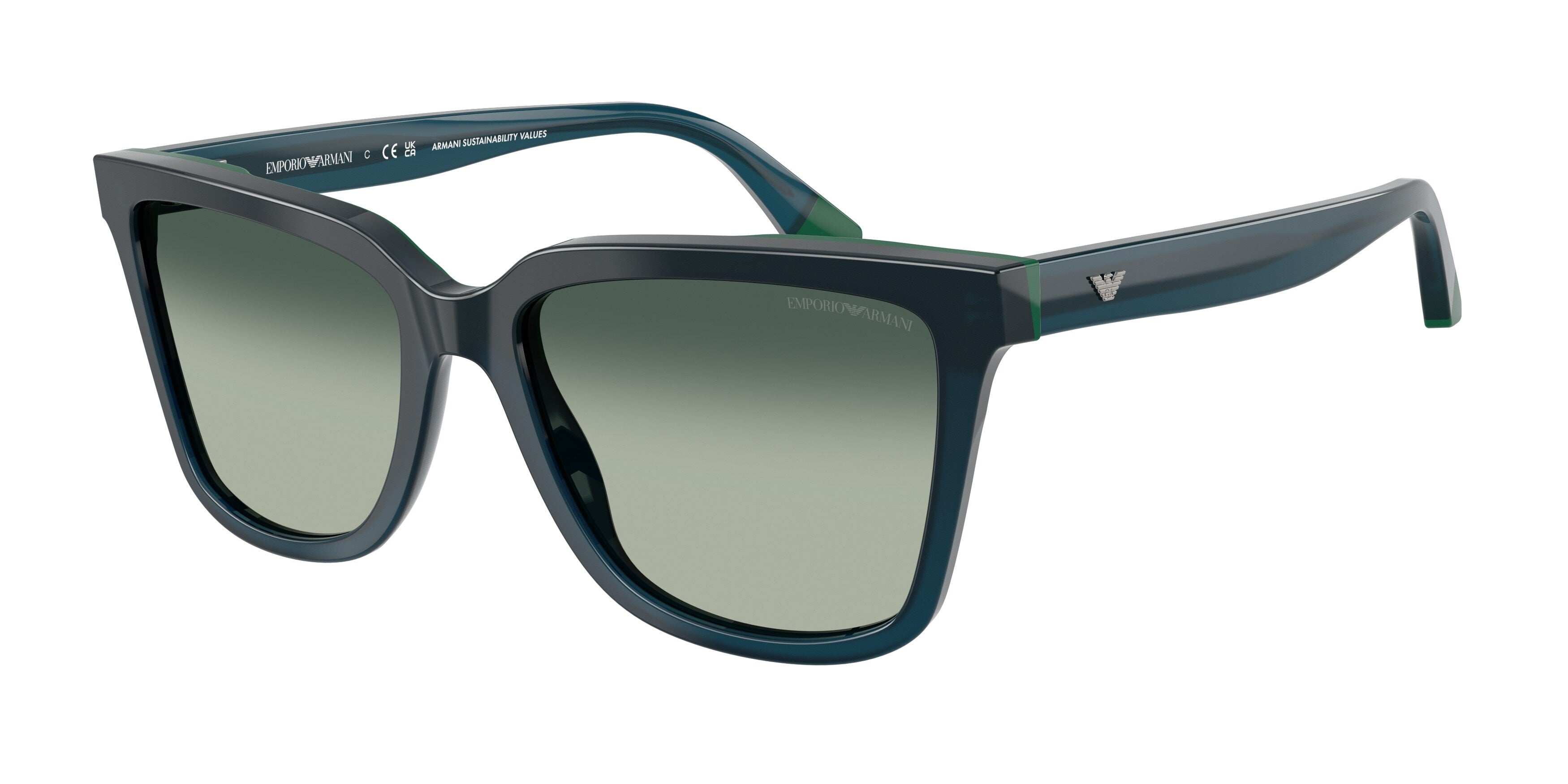 Emporio Armani Donna Emporio Armani EA4261 631919 Occhiali da sole Acetato Blu Blu Geometrica Normale Sfumato Emporio Armani Donna Emporio Armani EA4261 631919 Occhiali da sole Acetato Blu Blu Geometrica Normale Sfumato