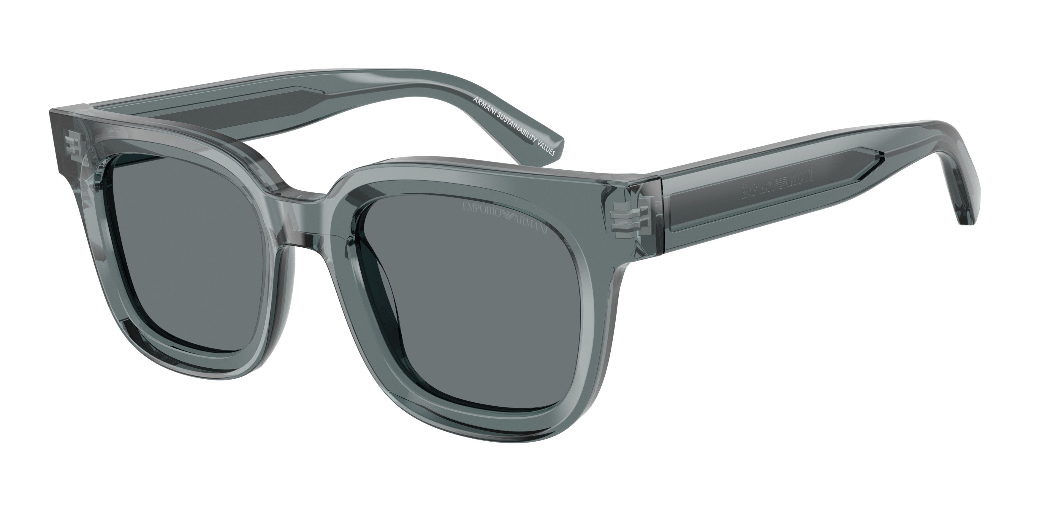 Emporio Armani Donna Emporio Armani EA4271 636480 Occhiali da sole Acetato Grigio Blu Geometrica Normale Emporio Armani Donna Emporio Armani EA4271 636480 Occhiali da sole Acetato Grigio Blu Geometrica Normale
