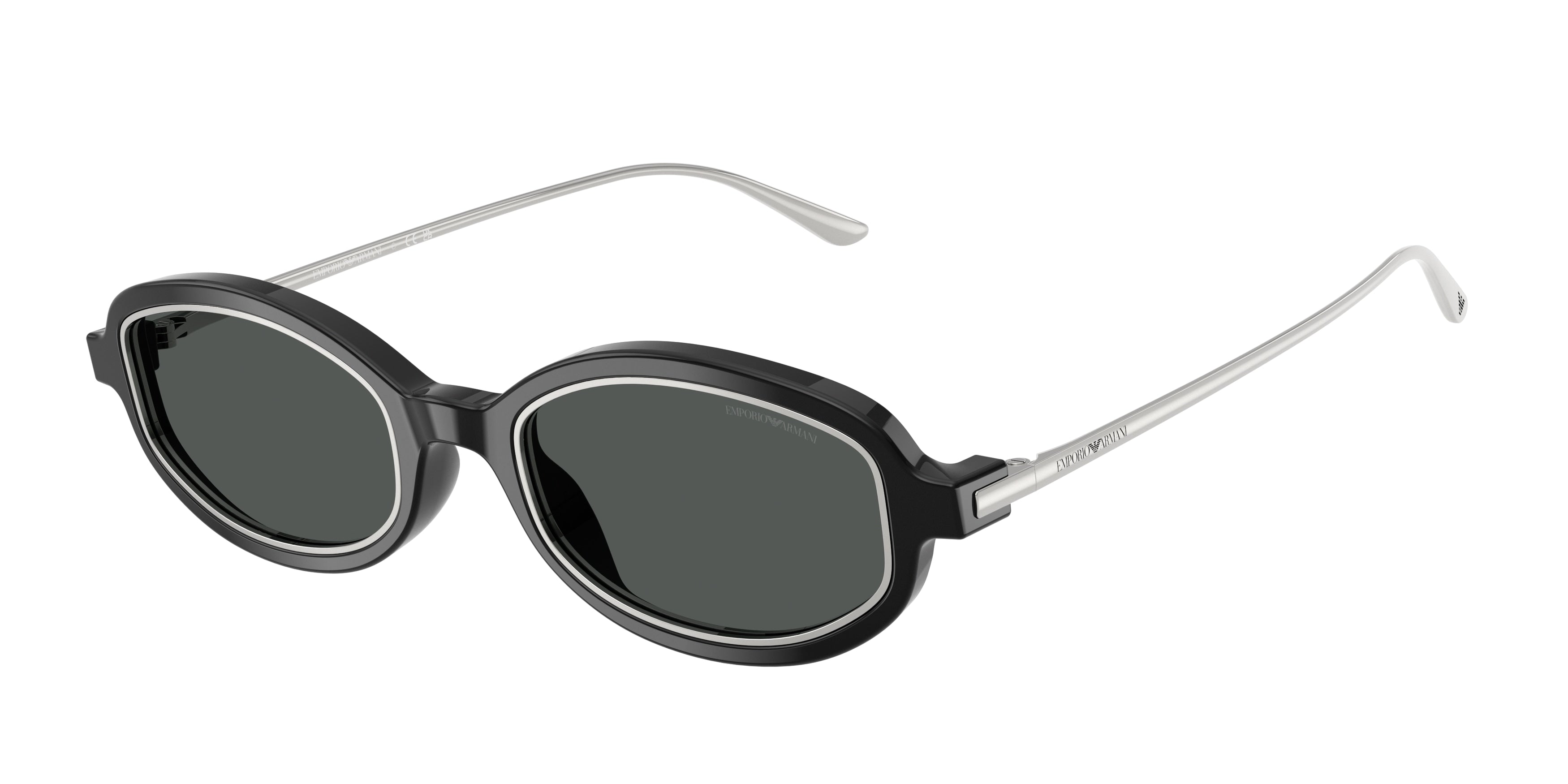 Emporio Armani Donna Emporio Armani EA4276U 501787 Occhiali da sole Acetato Nero Grigio Geometrica Normale Emporio Armani Donna Emporio Armani EA4276U 501787 Occhiali da sole Acetato Nero Grigio Geometrica Normale