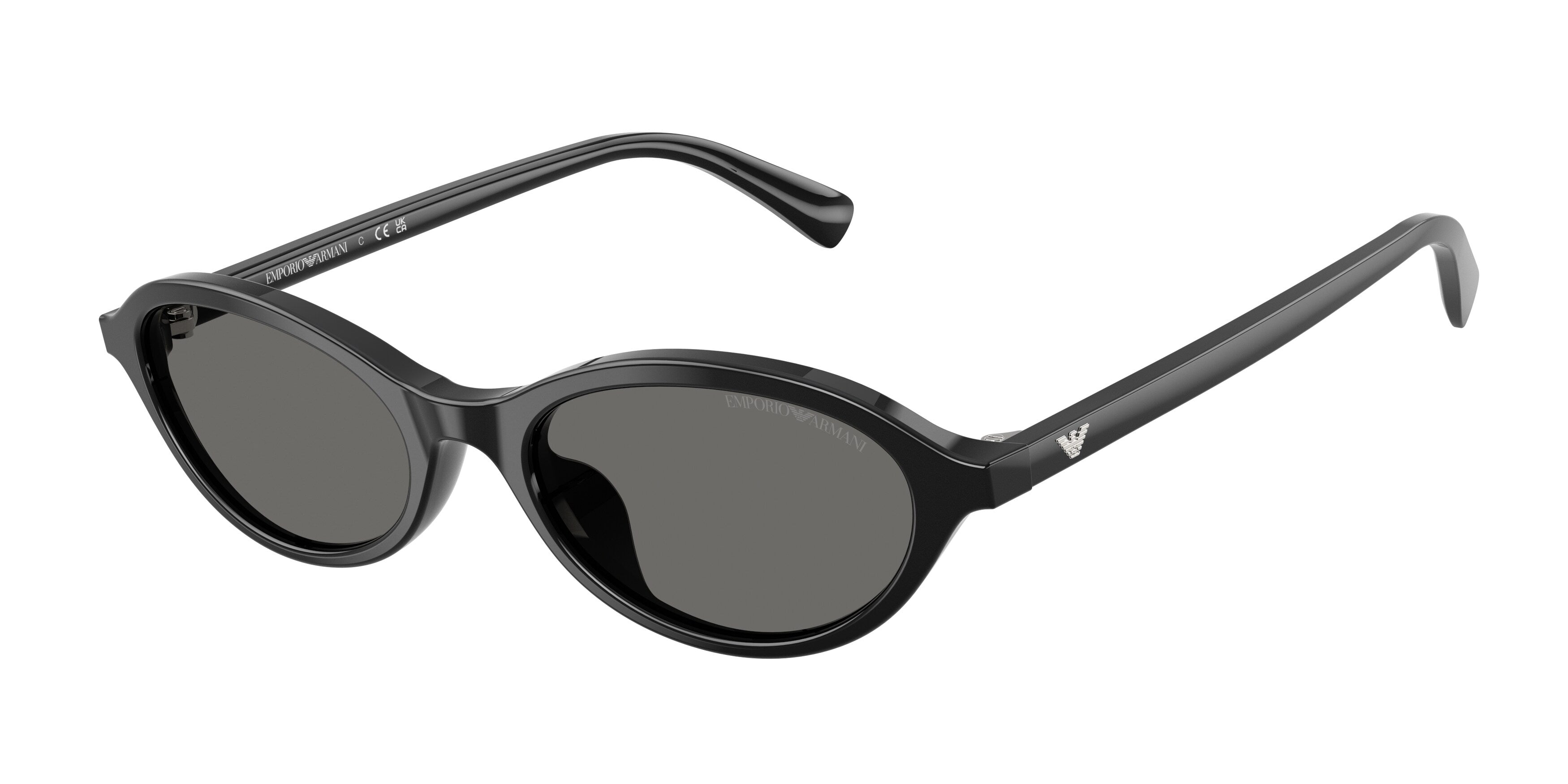 Emporio Armani Donna Emporio Armani EA4281U 501787 Occhiali da sole Acetato Nero Grigio Rotonda Normale Emporio Armani Donna Emporio Armani EA4281U 501787 Occhiali da sole Acetato Nero Grigio Rotonda Normale