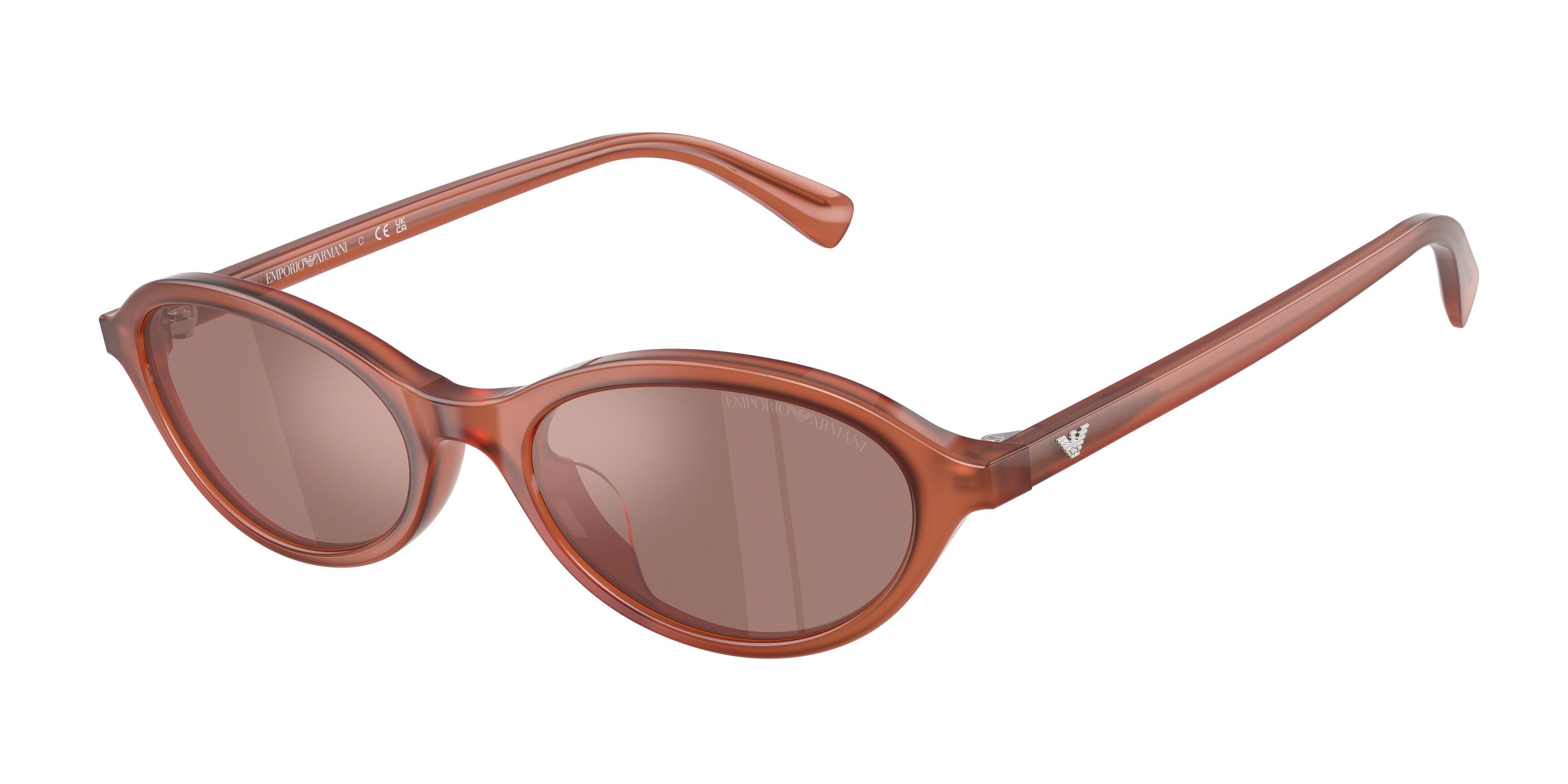 Emporio Armani Donna Emporio Armani EA4281U 64556G Occhiali da sole Acetato Marrone Marrone Rotonda Normale Emporio Armani Donna Emporio Armani EA4281U 64556G Occhiali da sole Acetato Marrone Marrone Rotonda Normale