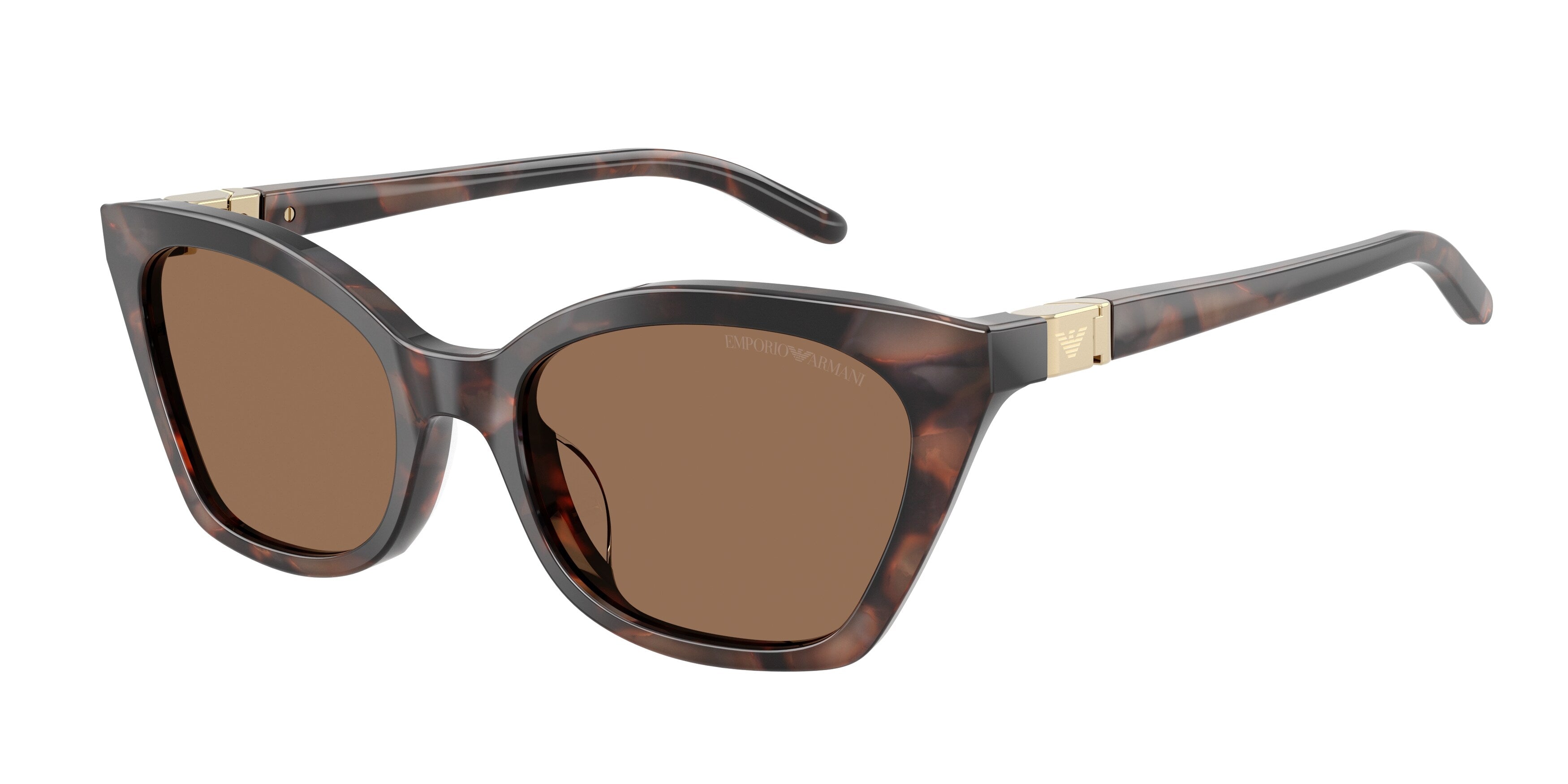 Emporio Armani Donna Emporio Armani EA4284U 646173 Occhiali da sole Acetato Tartaruga Marrone Cat Eye Normale