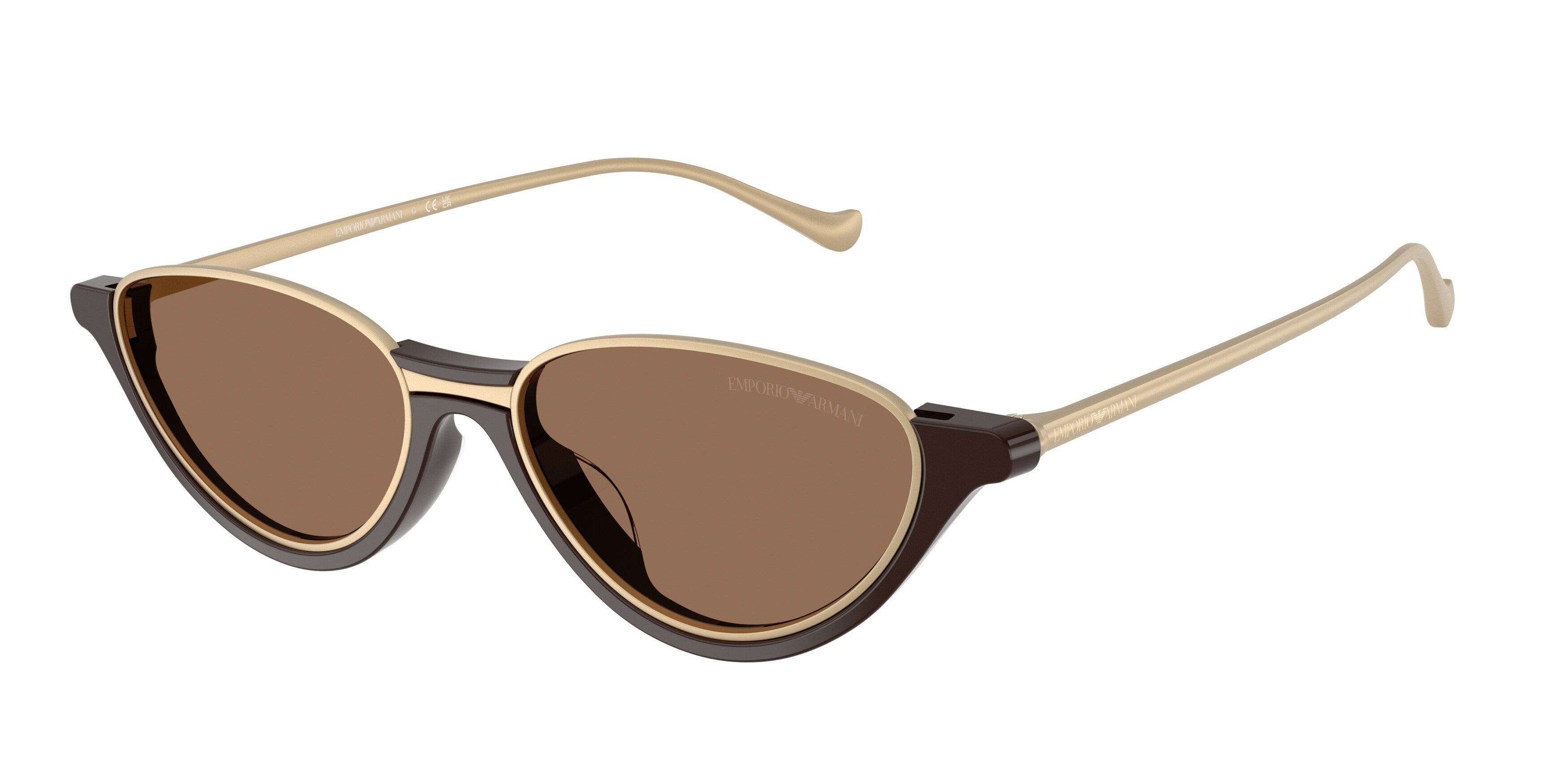 Emporio Armani Donna Emporio Armani EA4288U 645873 Occhiali da sole Acetato Marrone Marrone Geometrica Normale Emporio Armani Donna Emporio Armani EA4288U 645873 Occhiali da sole Acetato Marrone Marrone Geometrica Normale