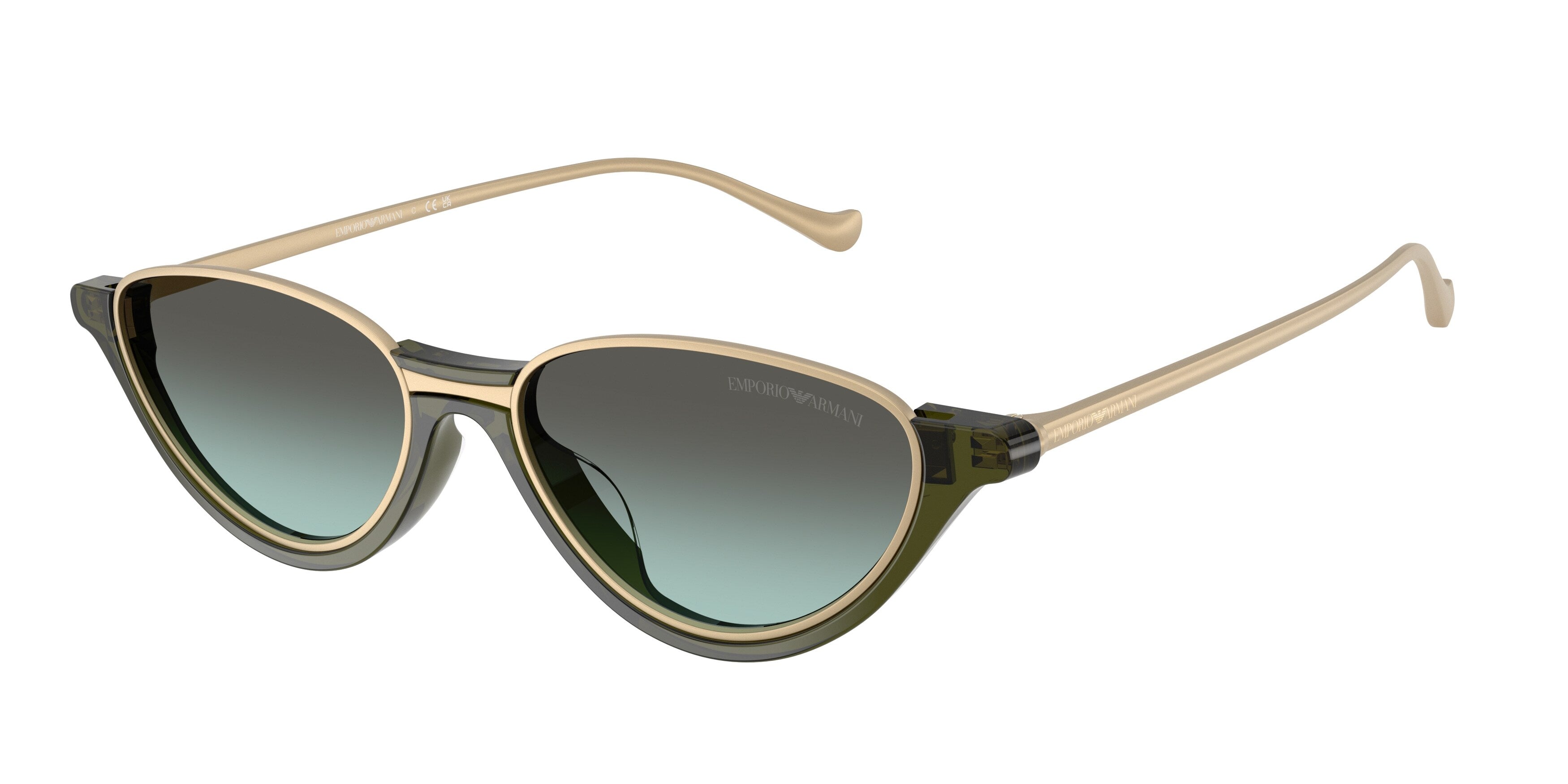 Emporio Armani Donna Emporio Armani EA4288U 65002A Occhiali da sole Acetato Verde Verde Geometrica Normale Sfumato Emporio Armani Donna Emporio Armani EA4288U 65002A Occhiali da sole Acetato Verde Verde Geometrica Normale Sfumato