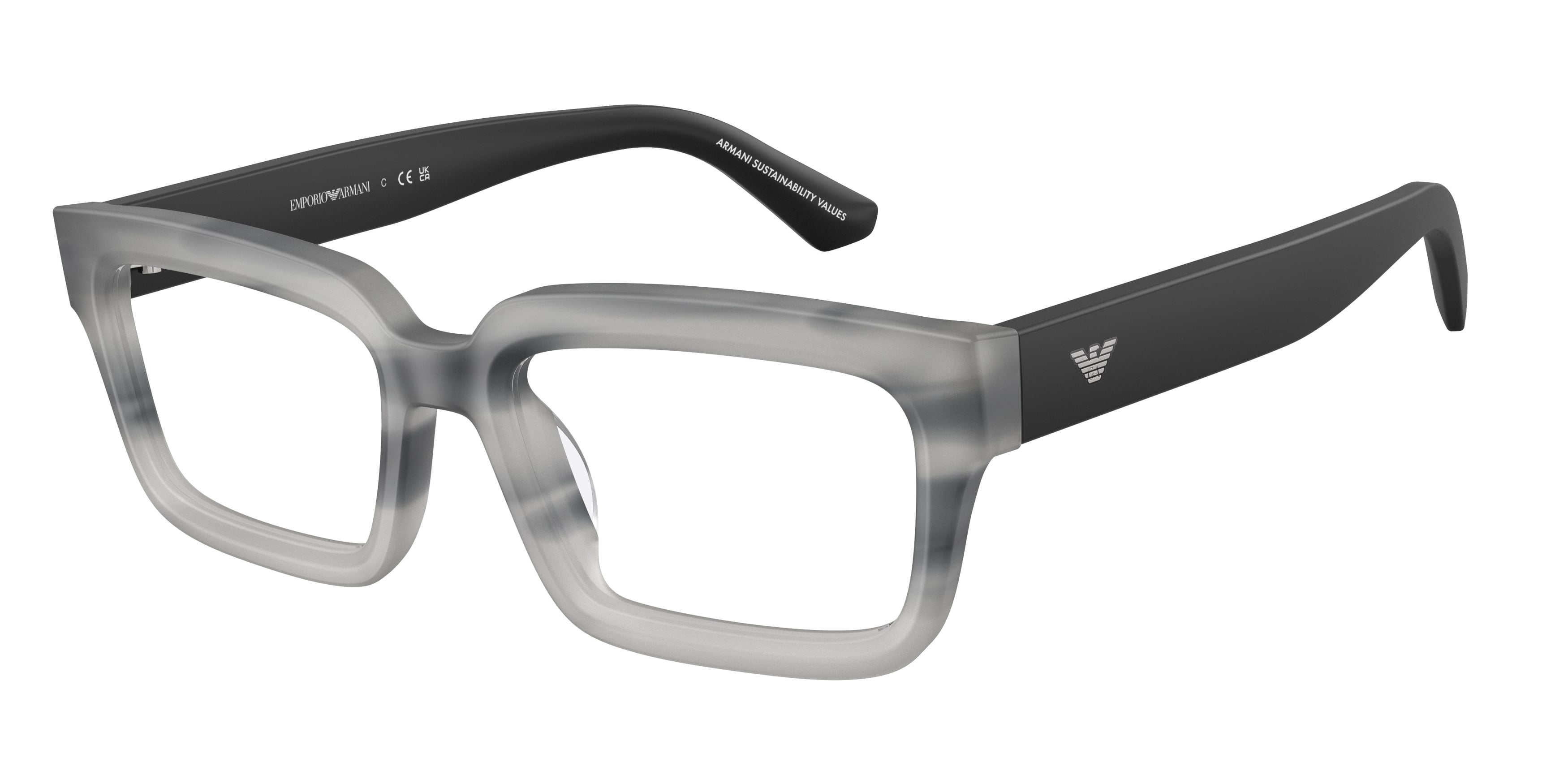 Emporio Armani Unisex Emporio Armani EA3277U 6367 Montature da vista Acetato Grigio Trasparente Squadrata Normale Emporio Armani Unisex Emporio Armani EA3277U 6367 Montature da vista Acetato Grigio Trasparente Squadrata Normale