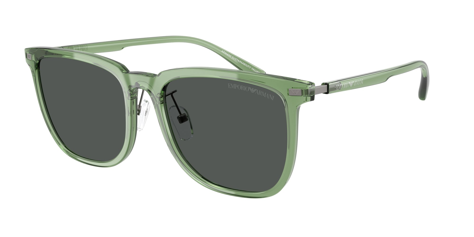 Emporio Armani Unisex Emporio Armani EA4255D 536287 Occhiali da sole Iniettato Verde Grigio Geometrica Normale Emporio Armani Unisex Emporio Armani EA4255D 536287 Occhiali da sole Iniettato Verde Grigio Geometrica Normale
