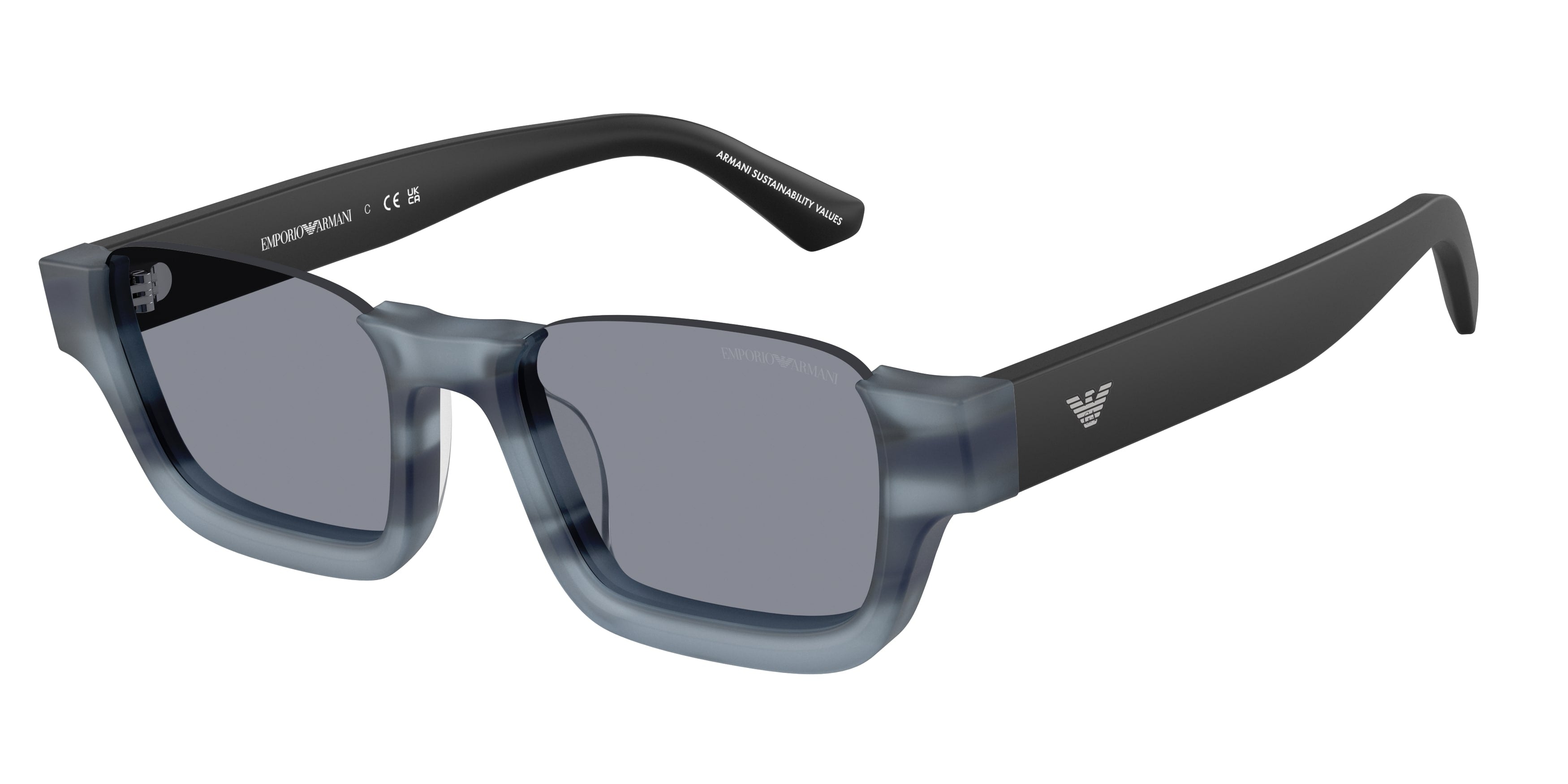 Emporio Armani Unisex Emporio Armani EA4268U 6368/1 Occhiali da sole Acetato Blu Grigio Geometrica Normale Emporio Armani Unisex Emporio Armani EA4268U 6368/1 Occhiali da sole Acetato Blu Grigio Geometrica Normale