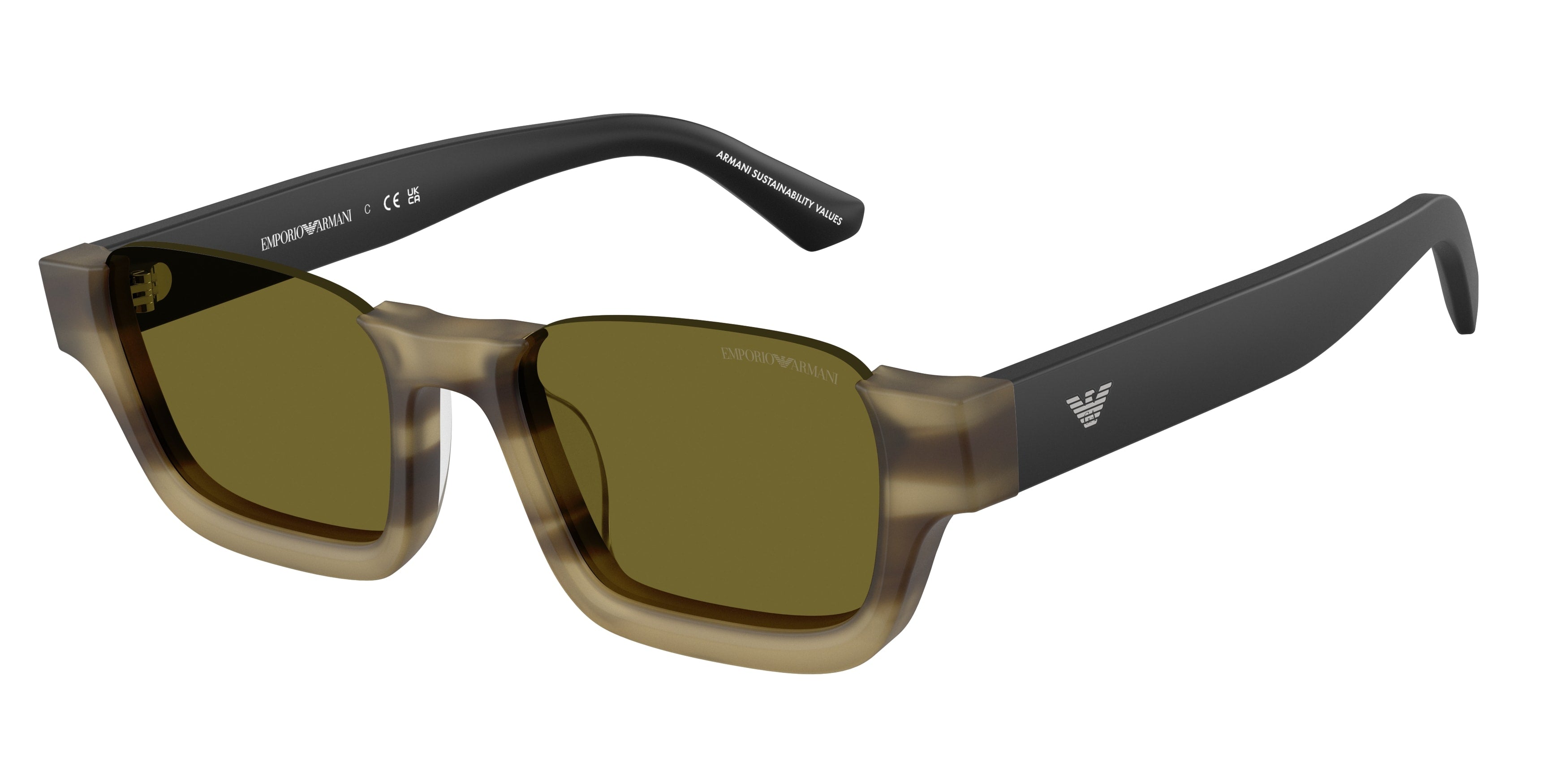 Emporio Armani Unisex Emporio Armani EA4268U 6369/2 Occhiali da sole Acetato Verde Verde Geometrica Normale Emporio Armani Unisex Emporio Armani EA4268U 6369/2 Occhiali da sole Acetato Verde Verde Geometrica Normale