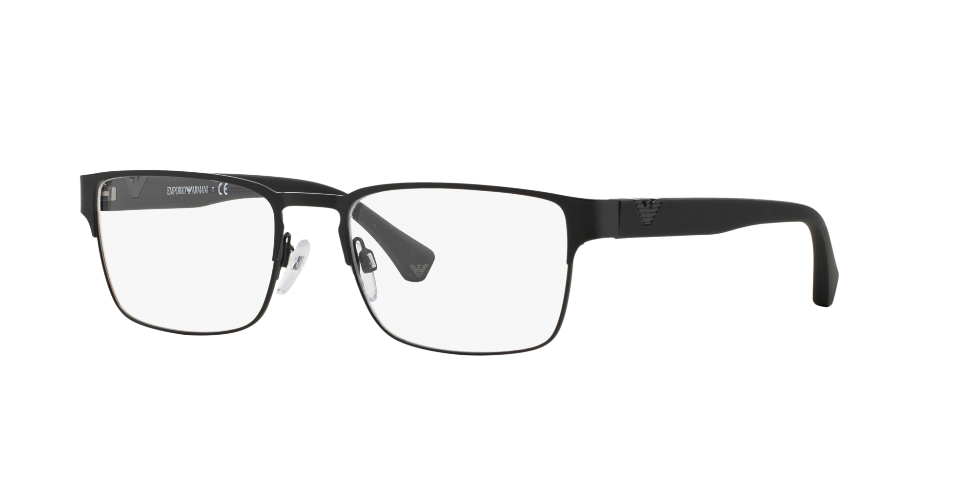 Emporio Armani Uomo Emporio Armani EA1027 3001 Montature da vista Metallo Nero Trasparente Squadrata Normale Emporio Armani Uomo Emporio Armani EA1027 3001 Montature da vista Metallo Nero Trasparente Squadrata Normale