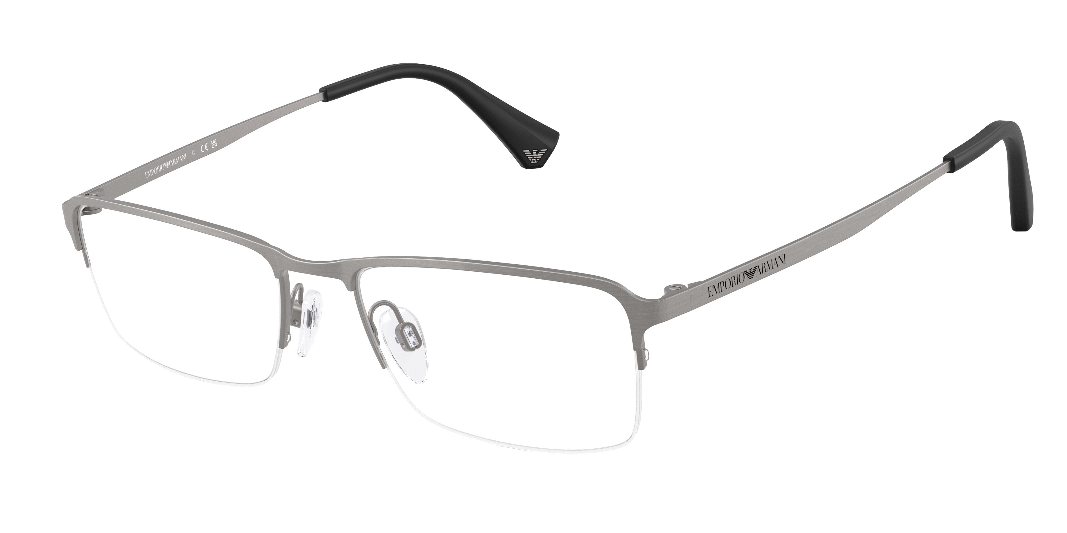 Emporio Armani Uomo Emporio Armani EA1044TD 3032 Montature da vista Titanio Grigio Trasparente Squadrata Normale Emporio Armani Uomo Emporio Armani EA1044TD 3032 Montature da vista Titanio Grigio Trasparente Squadrata Normale