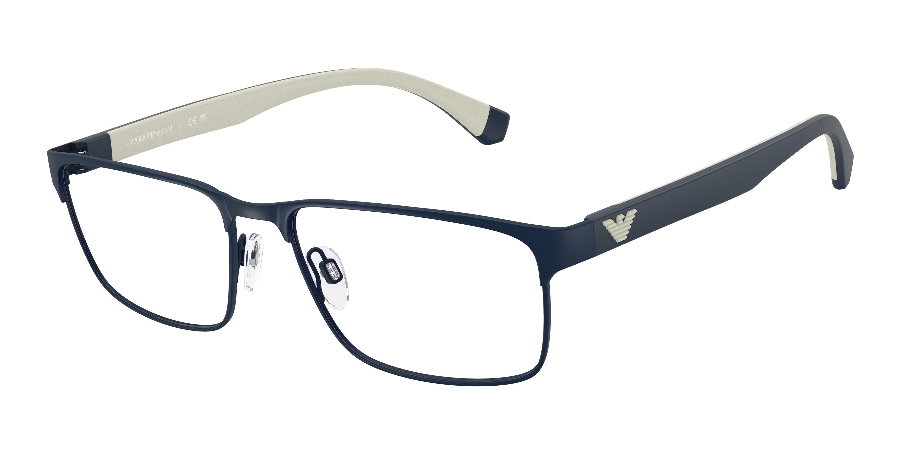 Emporio Armani Uomo Emporio Armani EA1105 3018 Montature da vista Metallo Blu Trasparente Squadrata Normale Emporio Armani Uomo Emporio Armani EA1105 3018 Montature da vista Metallo Blu Trasparente Squadrata Normale