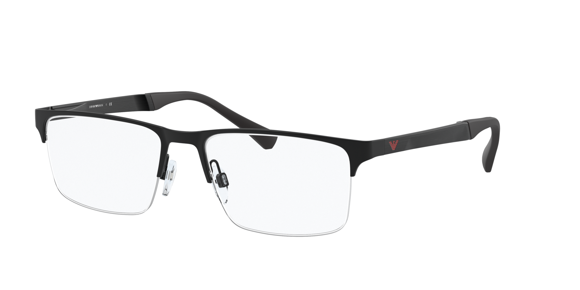 Emporio Armani Uomo Emporio Armani EA1110D 3175 Montature da vista Metallo Nero Squadrata Normale Emporio Armani Uomo Emporio Armani EA1110D 3175 Montature da vista Metallo Nero Squadrata Normale