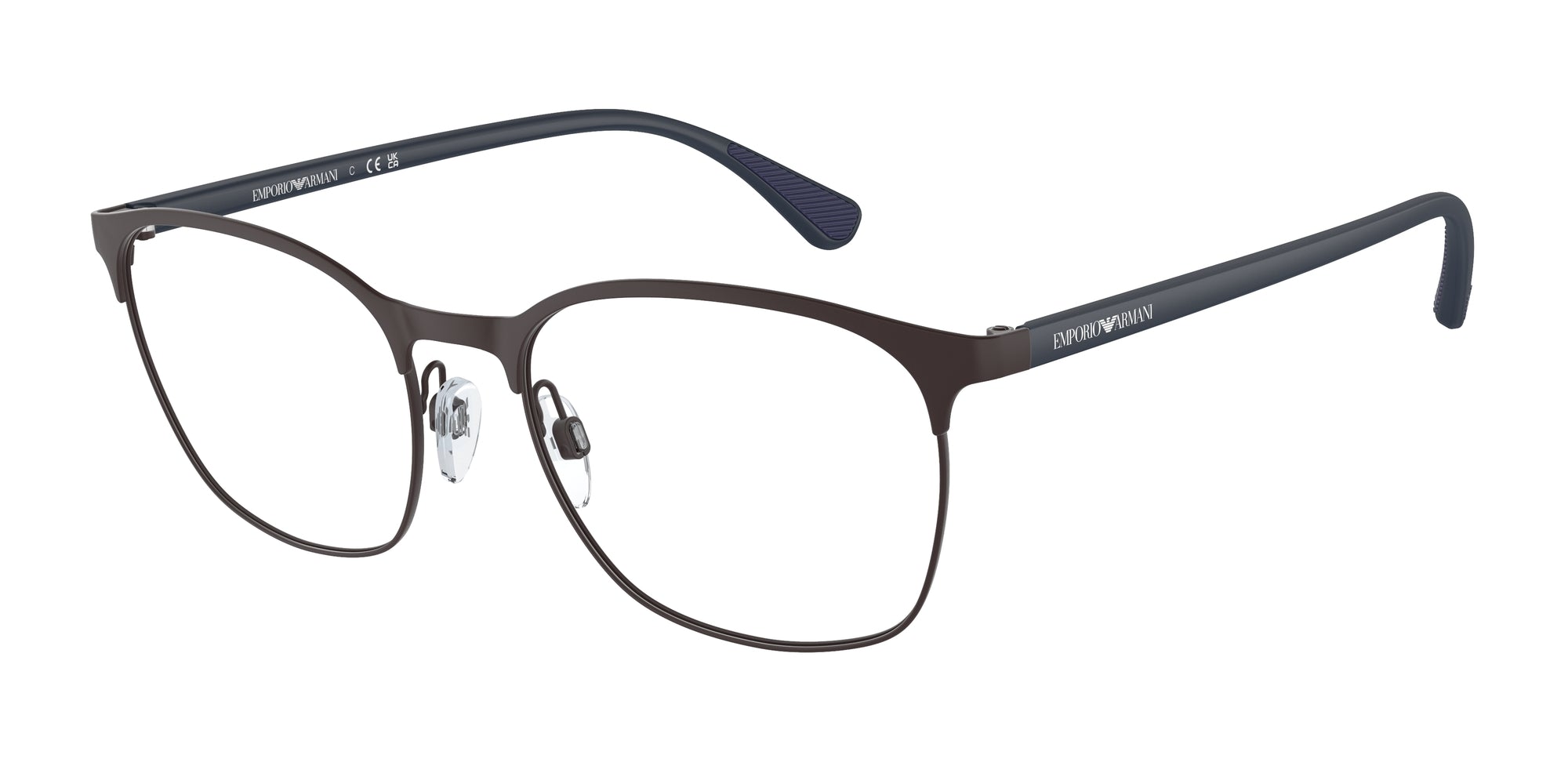 Emporio Armani Uomo Emporio Armani EA1114 3380 Montature da vista Metallo Marrone Trasparente Rotonda Normale Emporio Armani Uomo Emporio Armani EA1114 3380 Montature da vista Metallo Marrone Trasparente Rotonda Normale