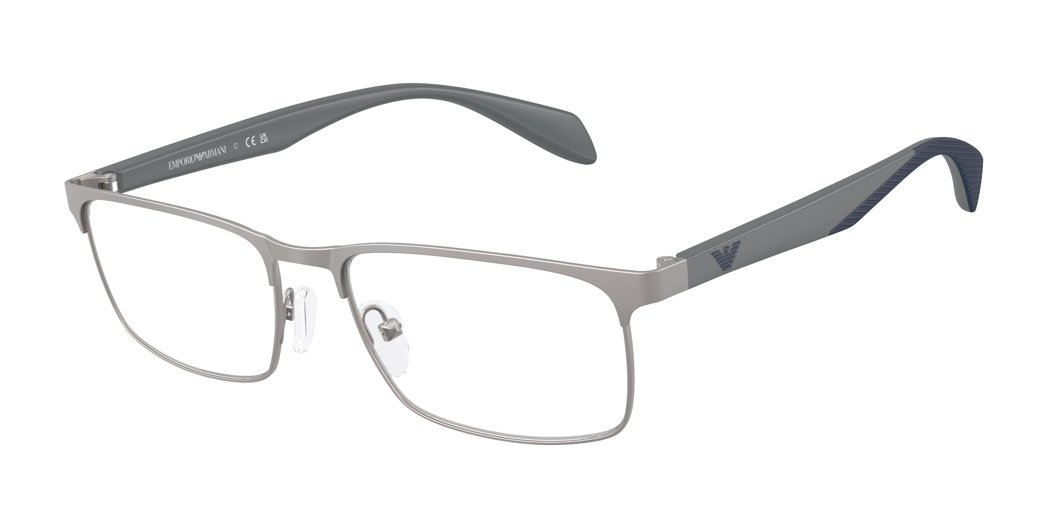 Emporio Armani Uomo Emporio Armani EA1149 3003 Montature da vista Metallo Grigio Trasparente Squadrata Normale Emporio Armani Uomo Emporio Armani EA1149 3003 Montature da vista Metallo Grigio Trasparente Squadrata Normale
