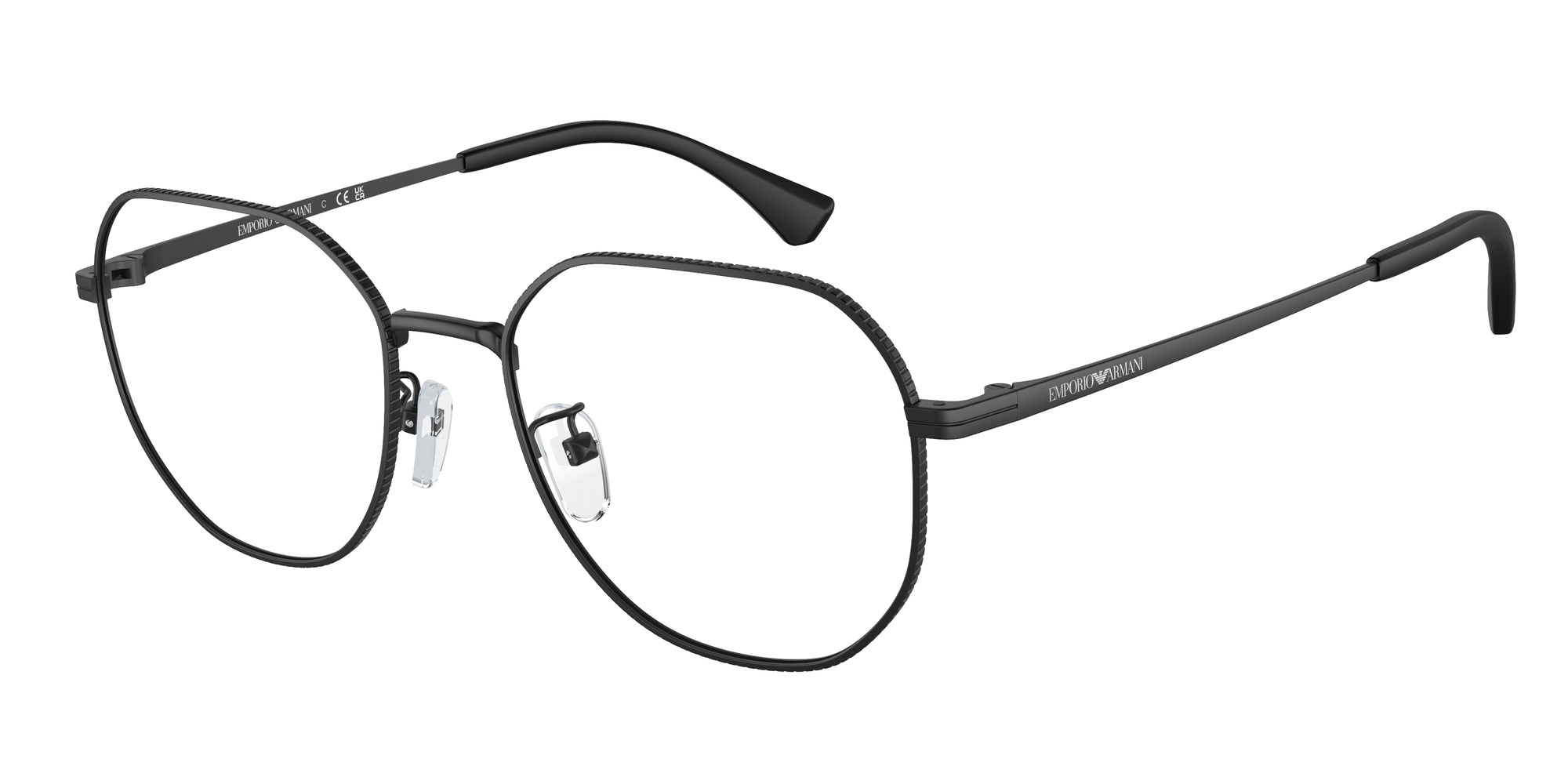 Emporio Armani Uomo Emporio Armani EA1154D 3001 Montature da vista Metallo Nero Rotonda Normale Emporio Armani Uomo Emporio Armani EA1154D 3001 Montature da vista Metallo Nero Rotonda Normale