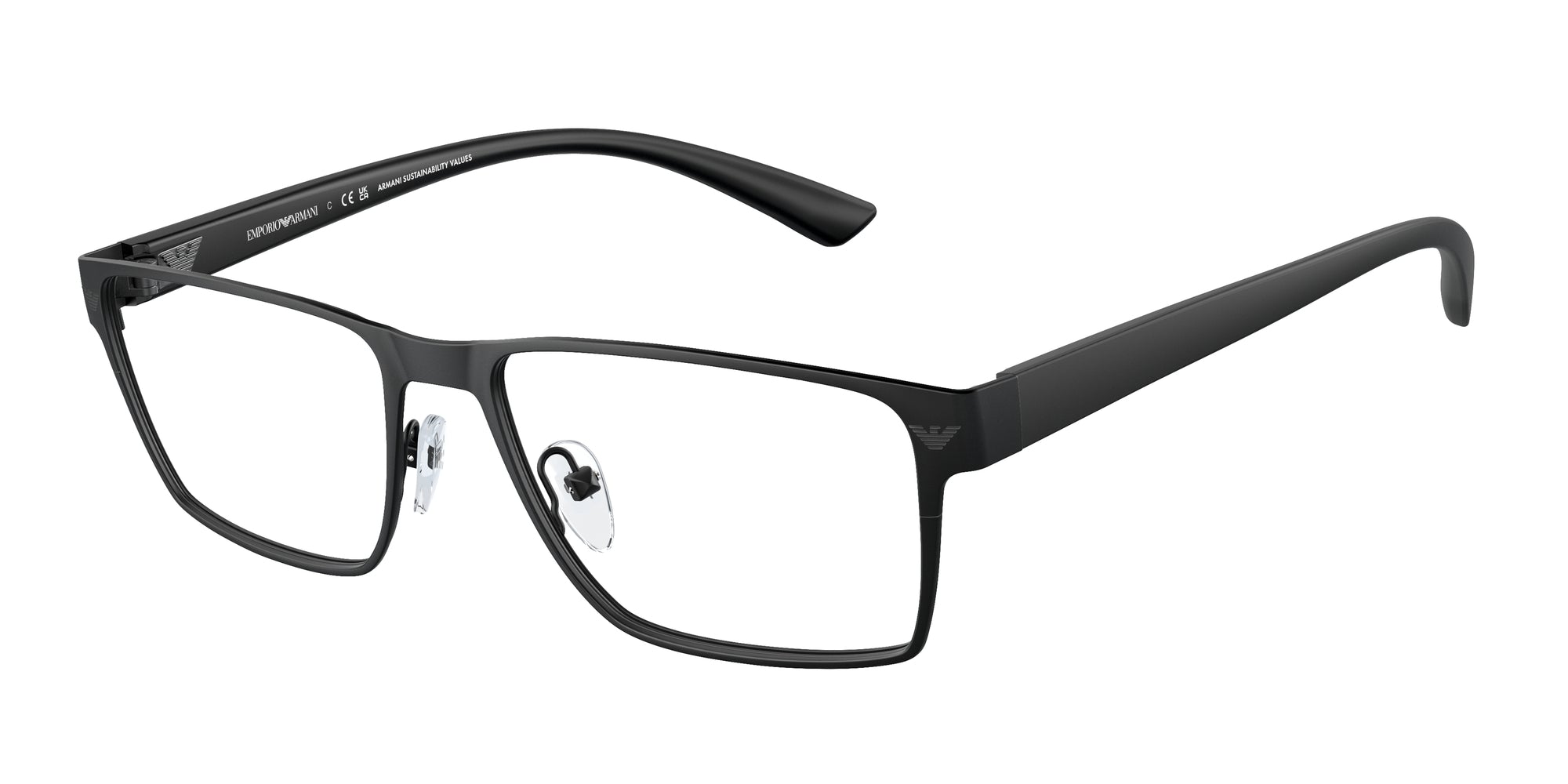 Emporio Armani Uomo Emporio Armani EA1157 3001 Montature da vista Metallo Nero Squadrata Normale Emporio Armani Uomo Emporio Armani EA1157 3001 Montature da vista Metallo Nero Squadrata Normale