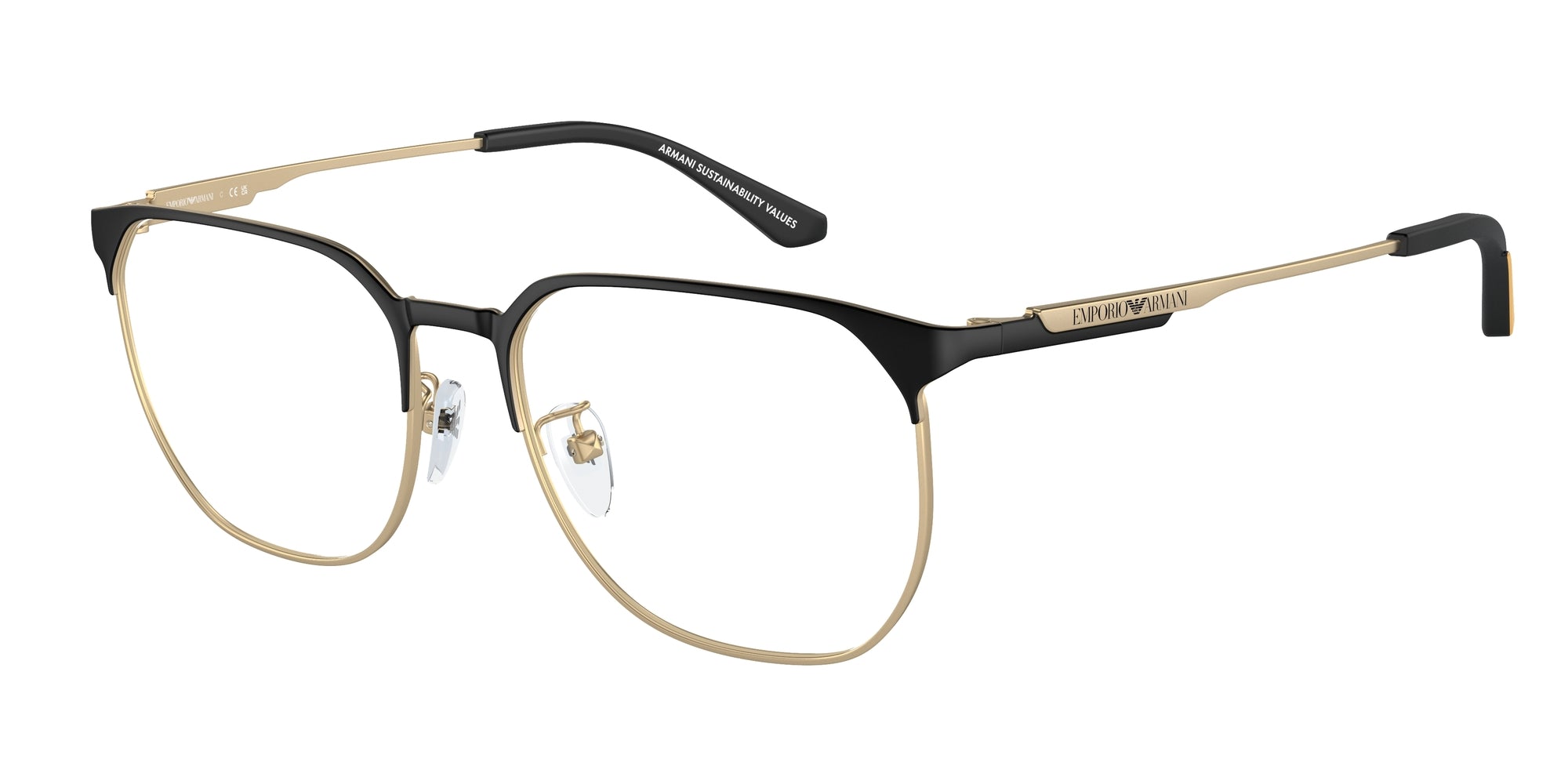 Emporio Armani Uomo Emporio Armani EA1158D 3002 Montature da vista Metallo Oro Pantos Normale