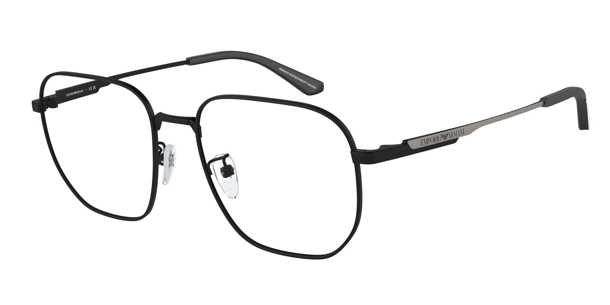 Emporio Armani Uomo Emporio Armani EA1159D 3001 Montature da vista Metallo Nero Pilot Normale Emporio Armani Uomo Emporio Armani EA1159D 3001 Montature da vista Metallo Nero Pilot Normale