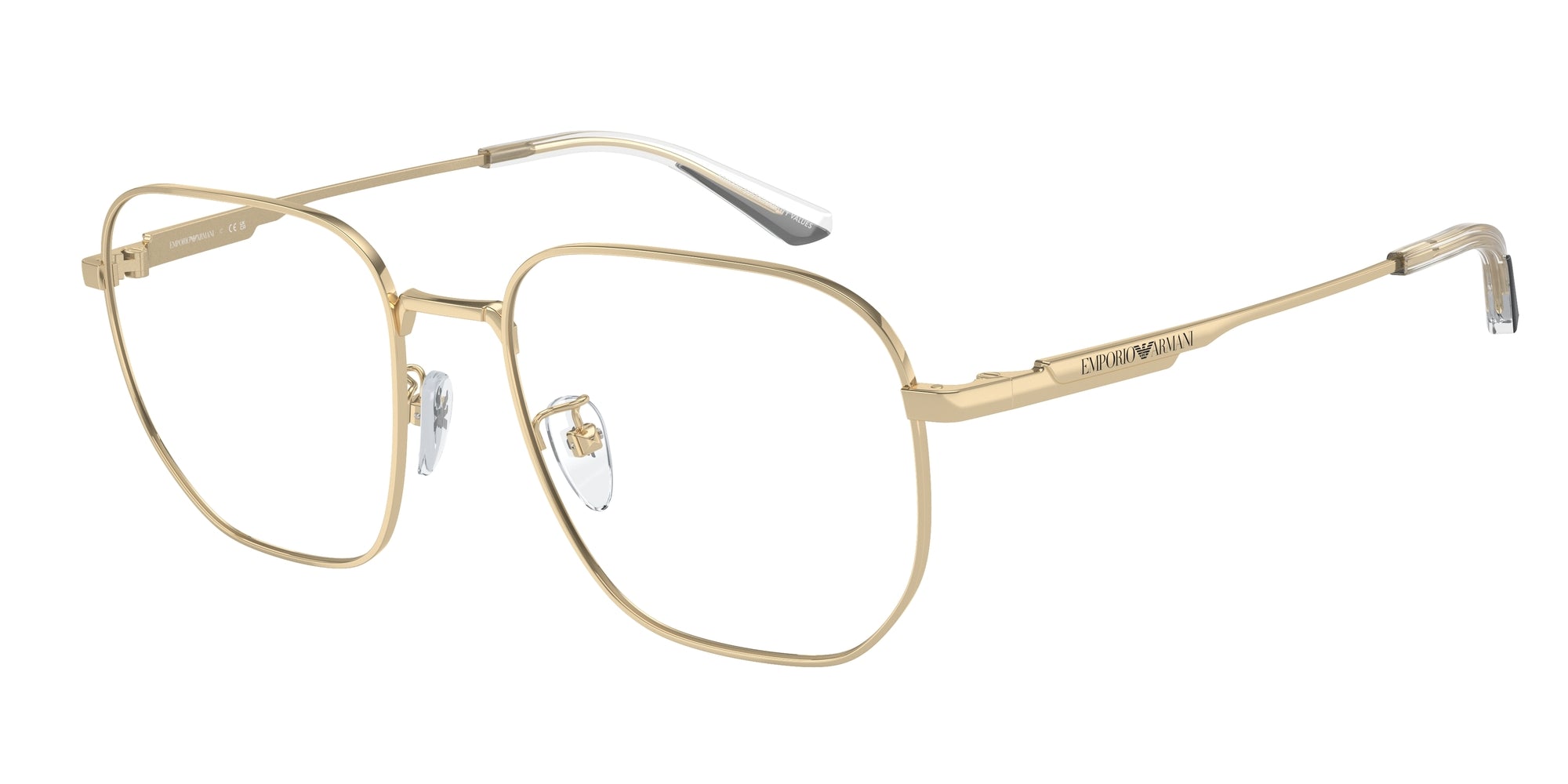 Emporio Armani Uomo Emporio Armani EA1159D 3013 Montature da vista Metallo Oro Trasparente Pilot Normale Emporio Armani Uomo Emporio Armani EA1159D 3013 Montature da vista Metallo Oro Trasparente Pilot Normale