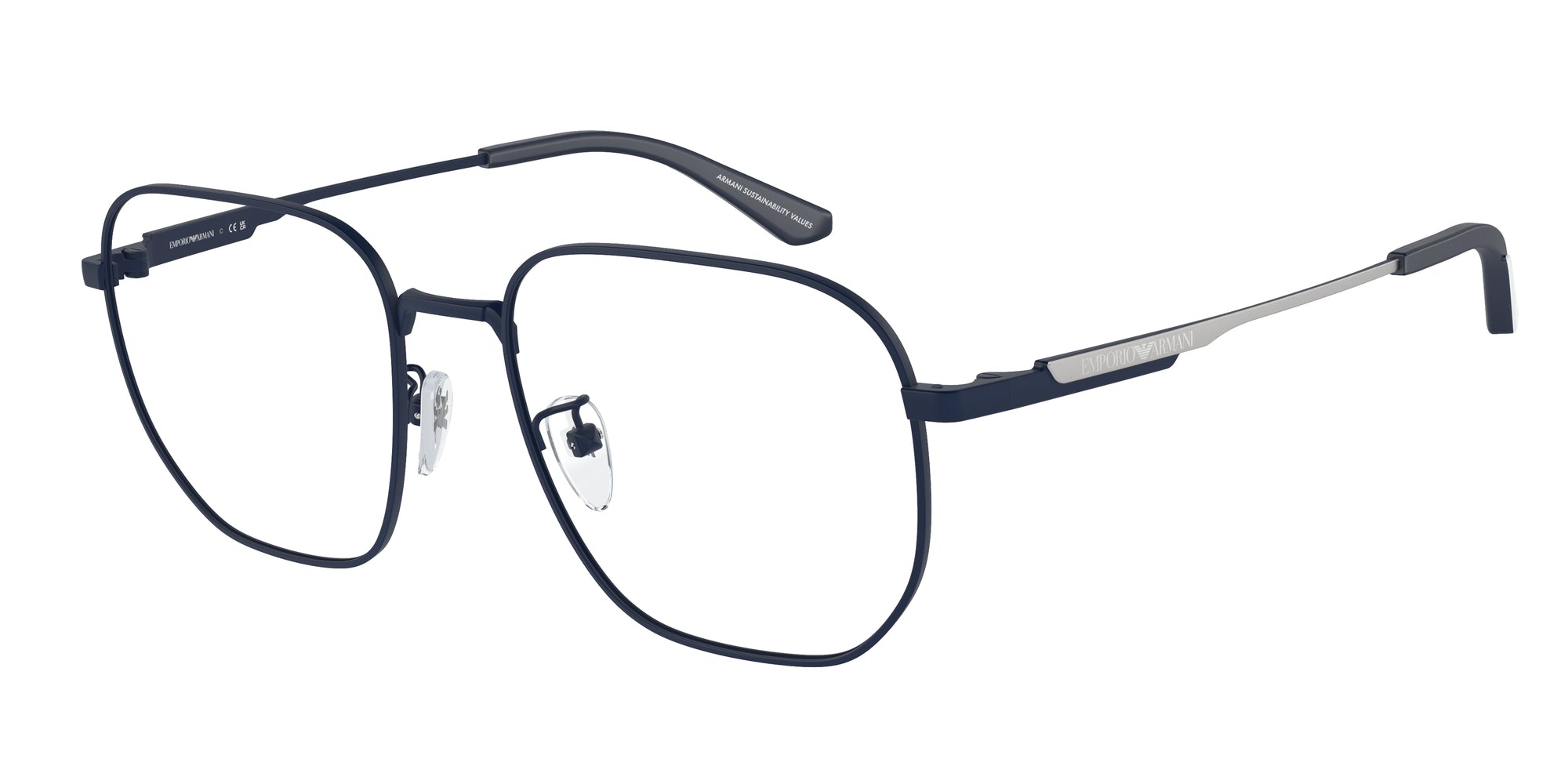 Emporio Armani Uomo Emporio Armani EA1159D 3018 Montature da vista Metallo Blu Pilot Normale Emporio Armani Uomo Emporio Armani EA1159D 3018 Montature da vista Metallo Blu Pilot Normale