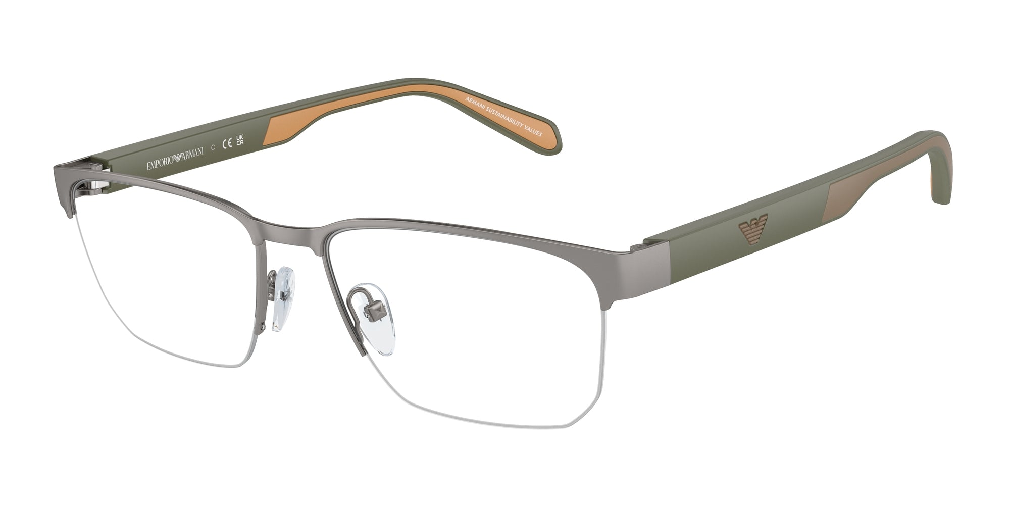Emporio Armani Uomo Emporio Armani EA1162 3003 Montature da vista Metallo Grigio Geometrica Normale Emporio Armani Uomo Emporio Armani EA1162 3003 Montature da vista Metallo Grigio Geometrica Normale