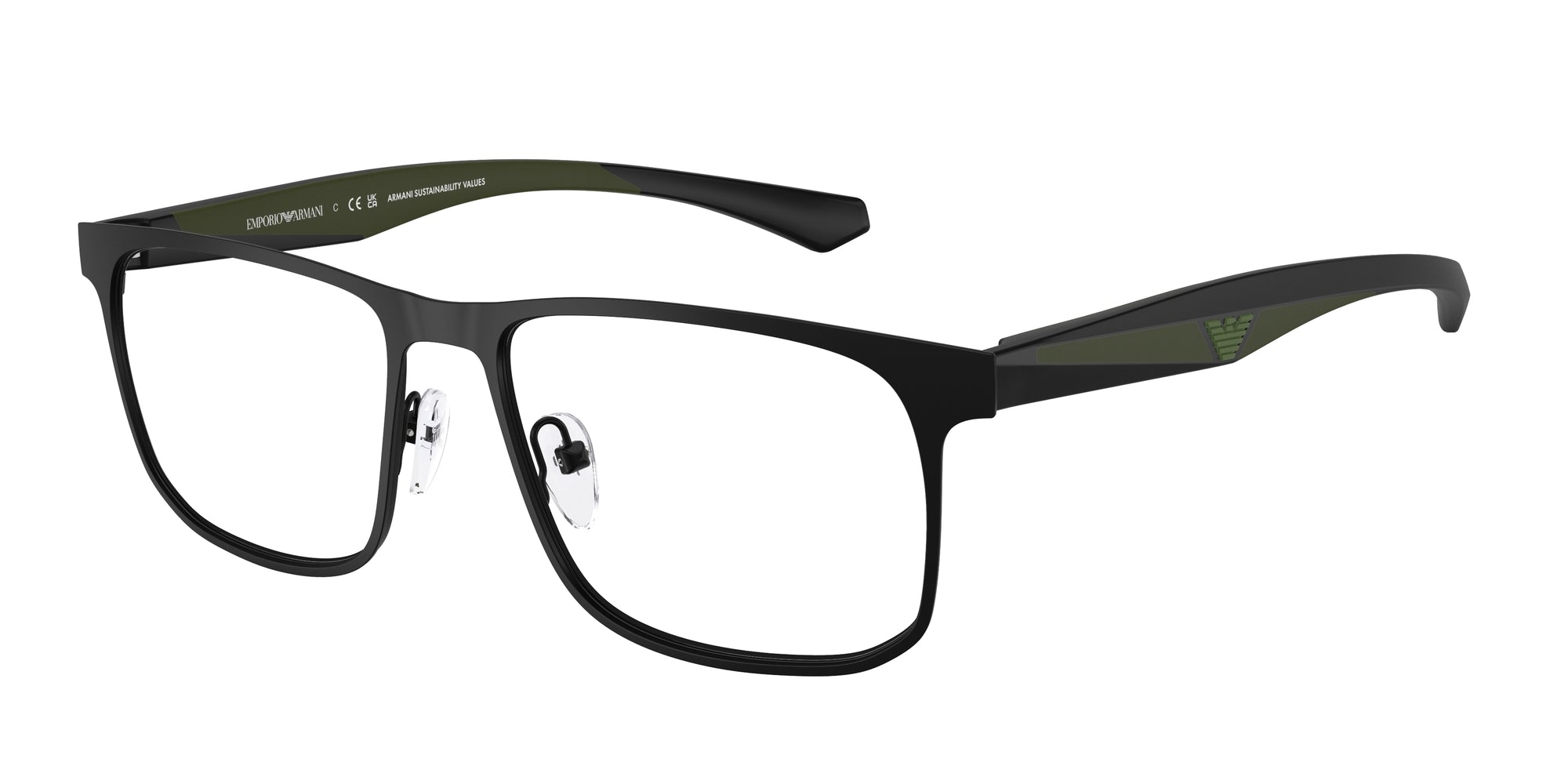 Emporio Armani Uomo Emporio Armani EA1163 3001 Montature da vista Metallo Nero Trasparente Squadrata Normale Emporio Armani Uomo Emporio Armani EA1163 3001 Montature da vista Metallo Nero Trasparente Squadrata Normale