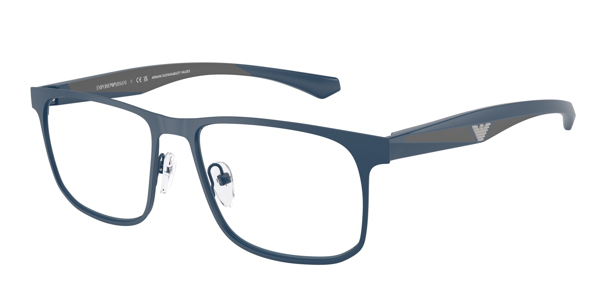 Emporio Armani Uomo Emporio Armani EA1163 3389 Montature da vista Metallo Blu Squadrata Normale Emporio Armani Uomo Emporio Armani EA1163 3389 Montature da vista Metallo Blu Squadrata Normale