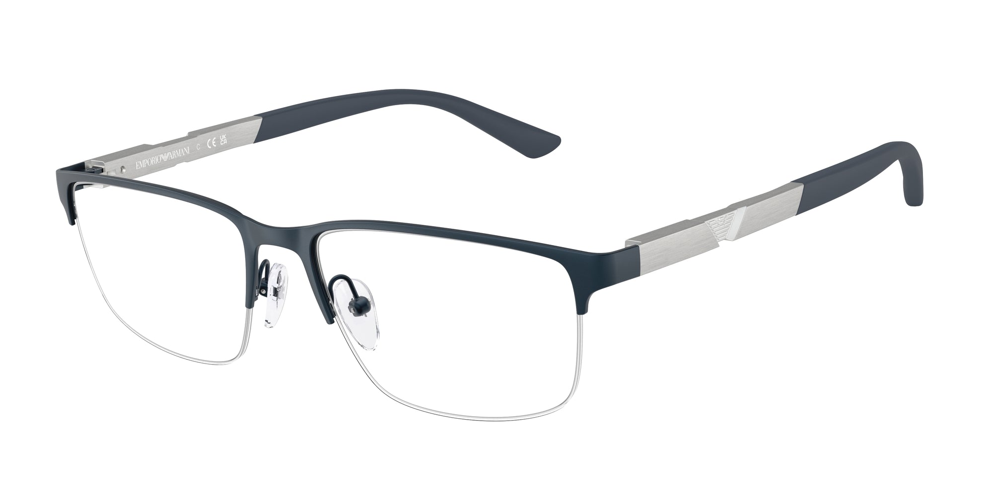 Emporio Armani Uomo Emporio Armani EA1164 3042 Montature da vista Metallo Blu Squadrata Normale