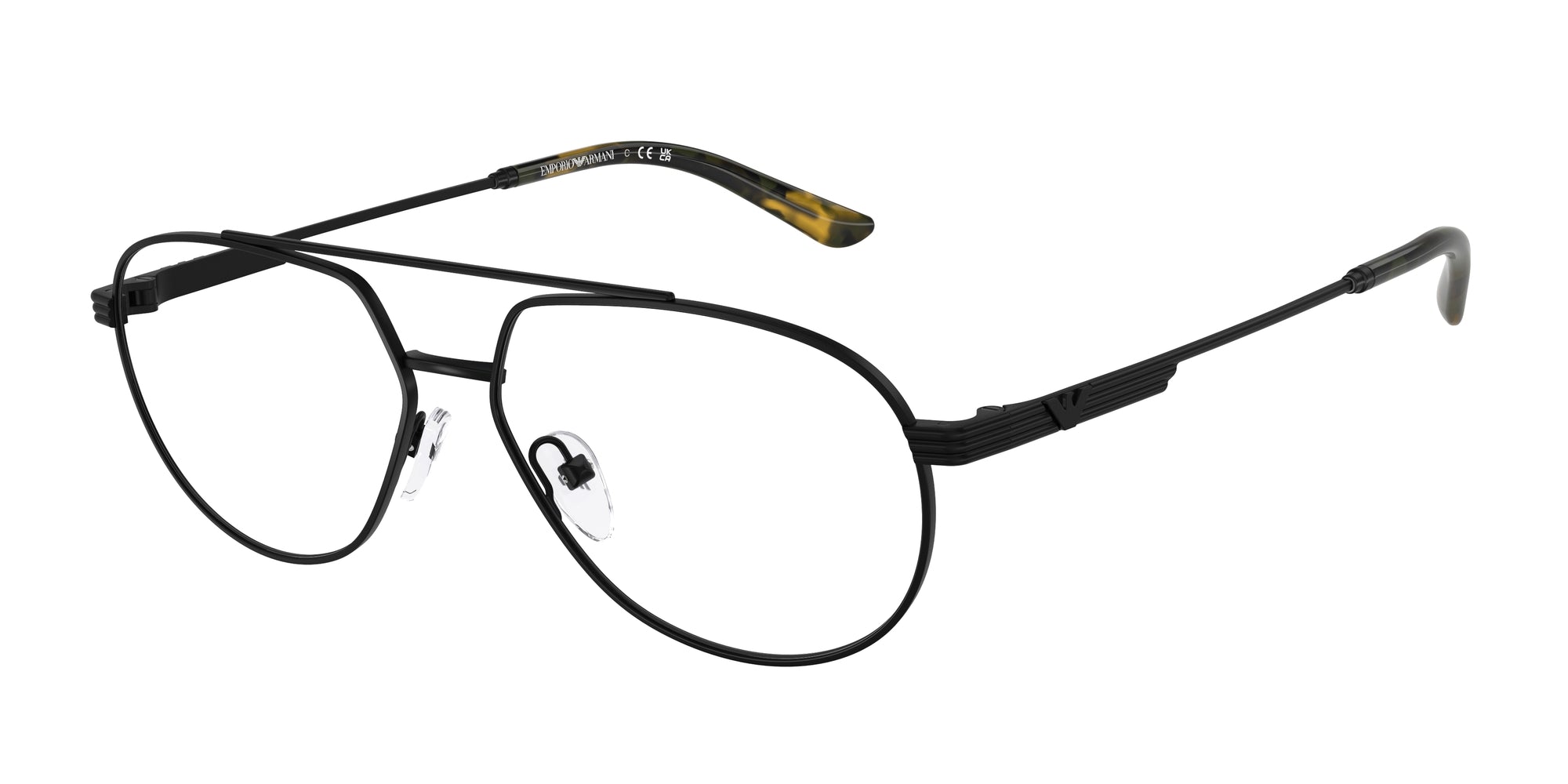 Emporio Armani Uomo Emporio Armani EA1165 3001 Montature da vista Metallo Nero Pilot Normale