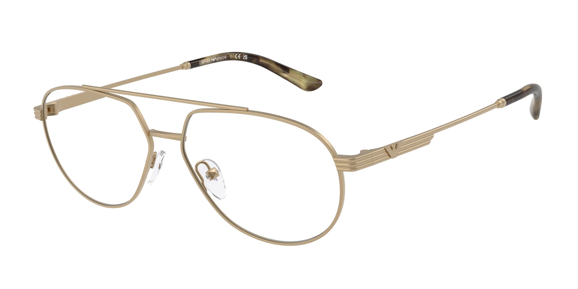 Emporio Armani Uomo Emporio Armani EA1165 3002 Montature da vista Metallo Oro Pilot Normale