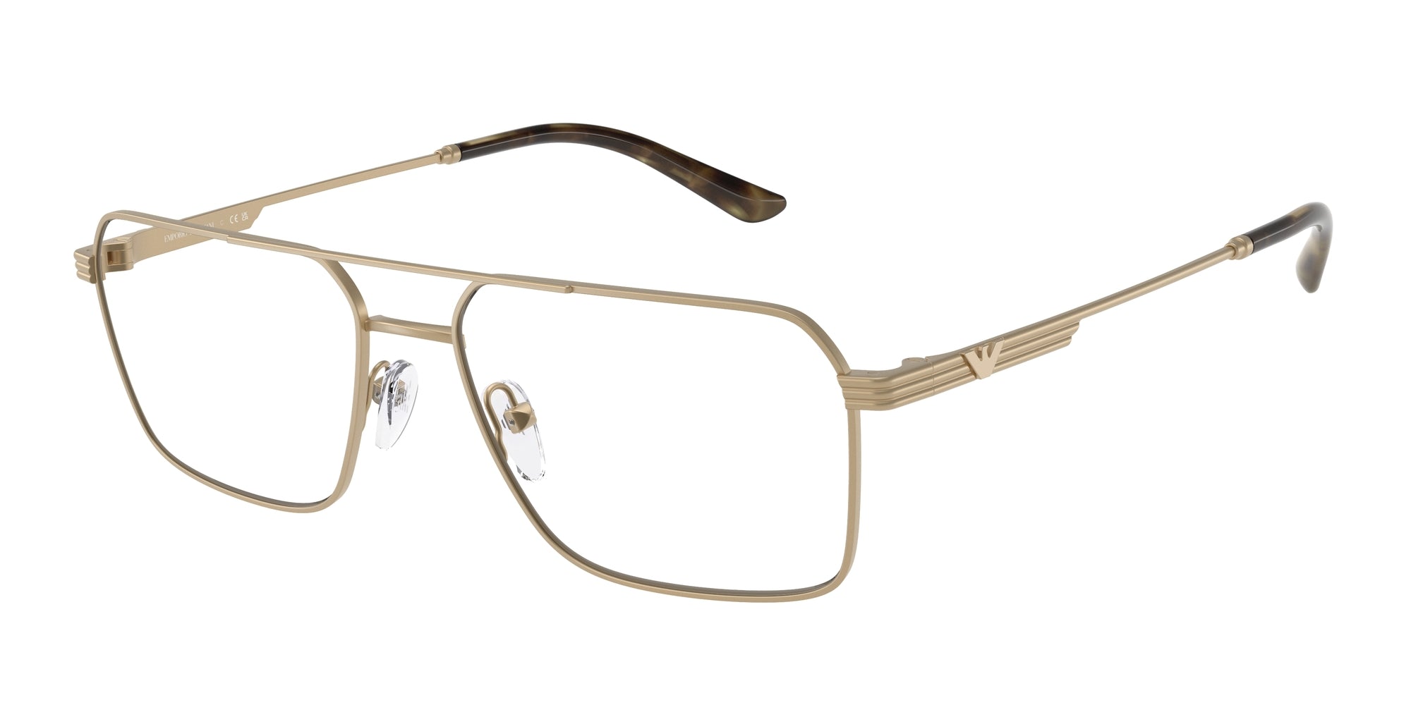 Emporio Armani Uomo Emporio Armani EA1166 3002 Montature da vista Metallo Oro Trasparente Squadrata Normale