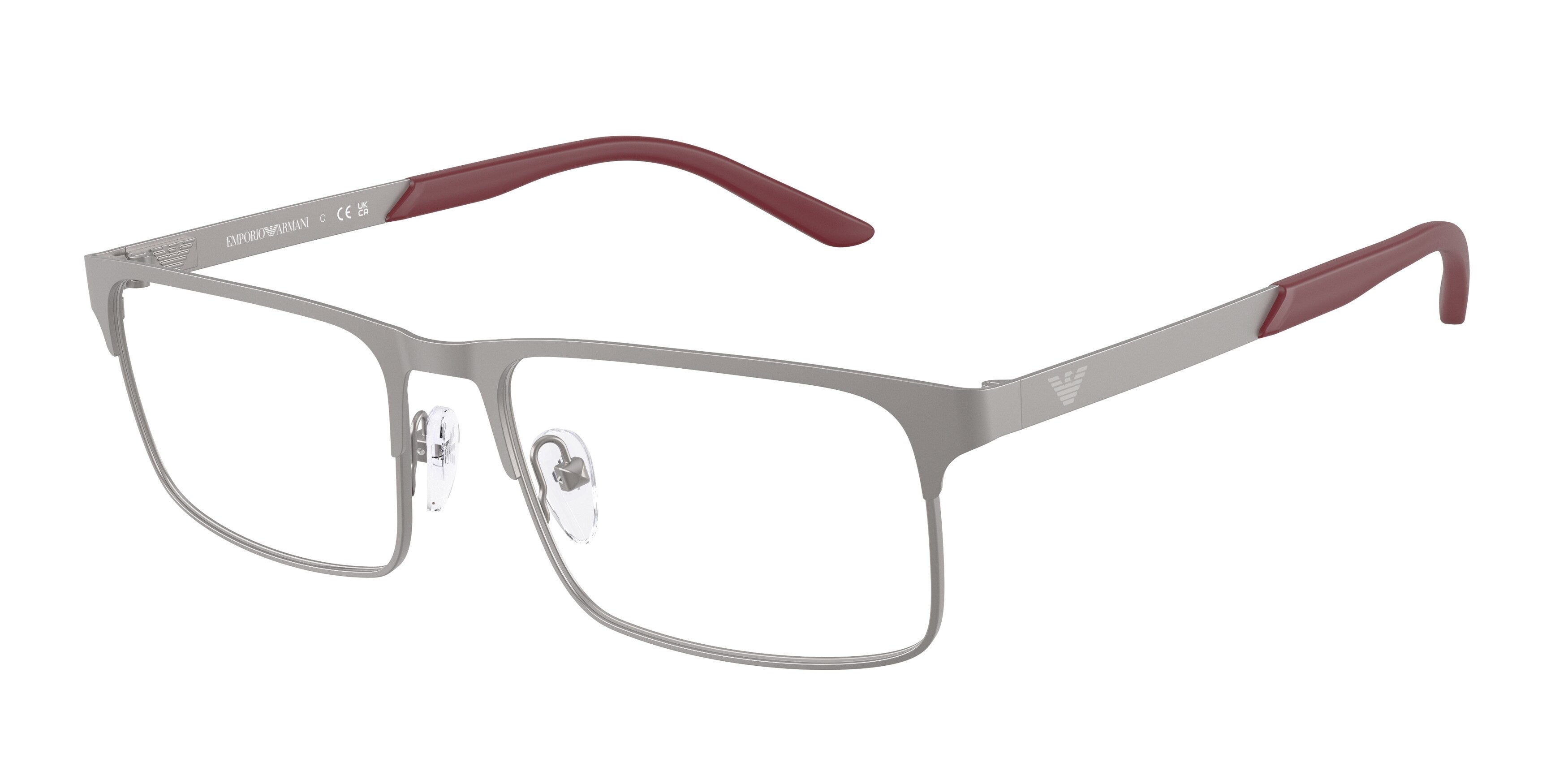 Emporio Armani Uomo Emporio Armani EA1170 3003 Montature da vista Metallo Grigio Squadrata Normale Emporio Armani Uomo Emporio Armani EA1170 3003 Montature da vista Metallo Grigio Squadrata Normale