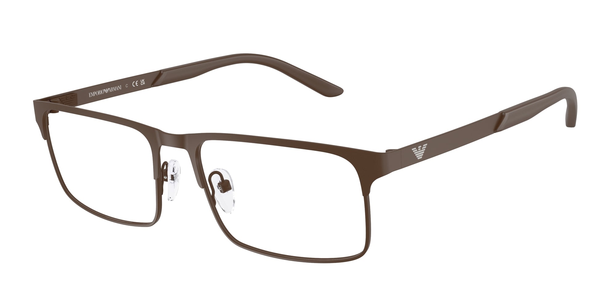 Emporio Armani Uomo Emporio Armani EA1170 3397 Montature da vista Metallo Marrone Squadrata Normale Emporio Armani Uomo Emporio Armani EA1170 3397 Montature da vista Metallo Marrone Squadrata Normale