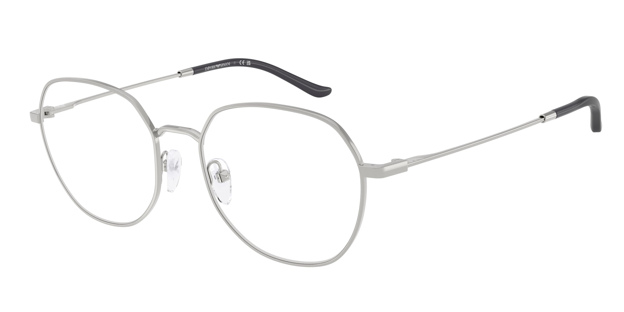 Emporio Armani Uomo Emporio Armani EA1174D 3015 Montature da vista Metallo Argento Rotonda Normale
