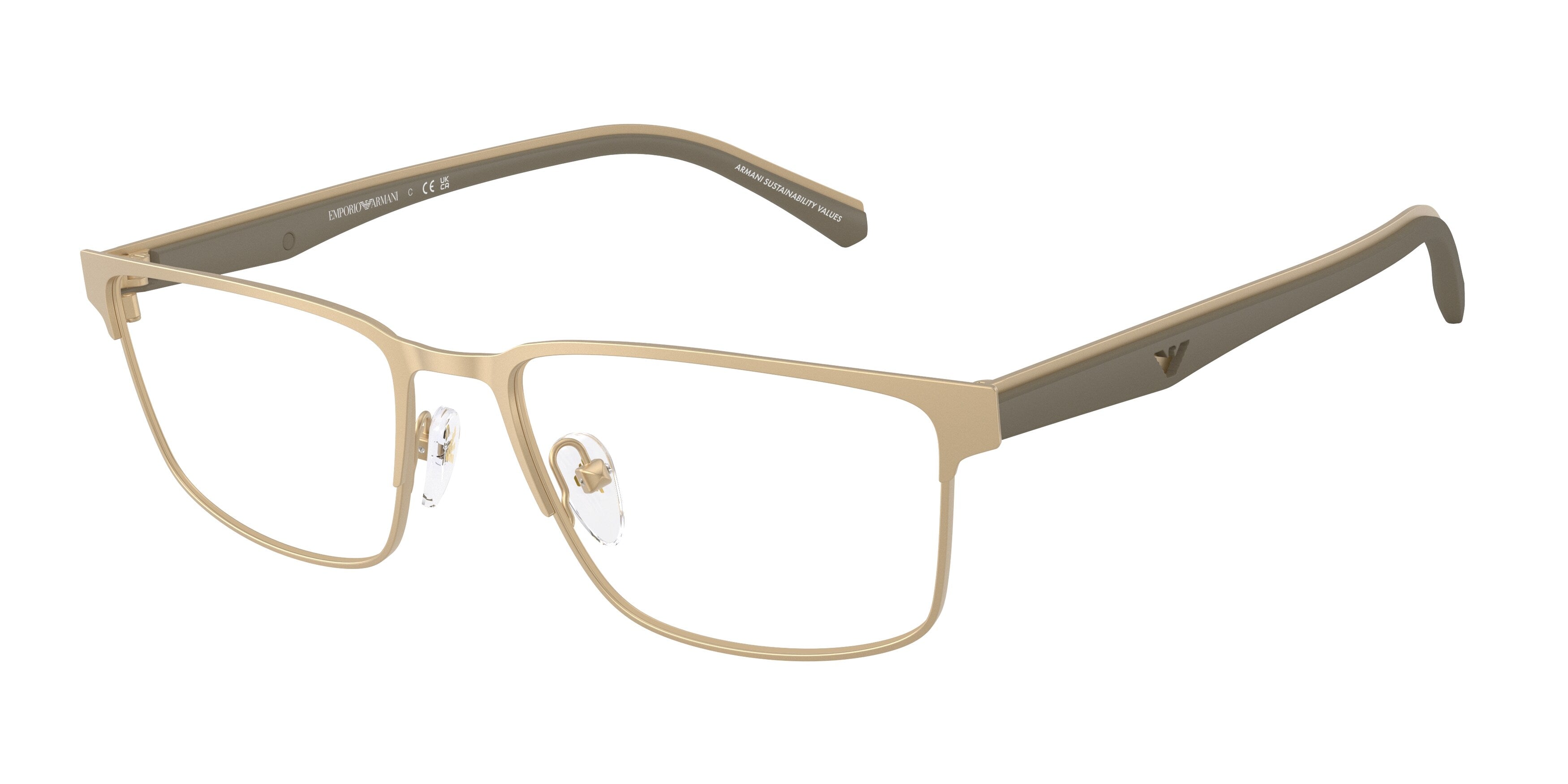 Emporio Armani Uomo Emporio Armani EA1175 3002 Montature da vista Metallo Oro Squadrata Normale Emporio Armani Uomo Emporio Armani EA1175 3002 Montature da vista Metallo Oro Squadrata Normale