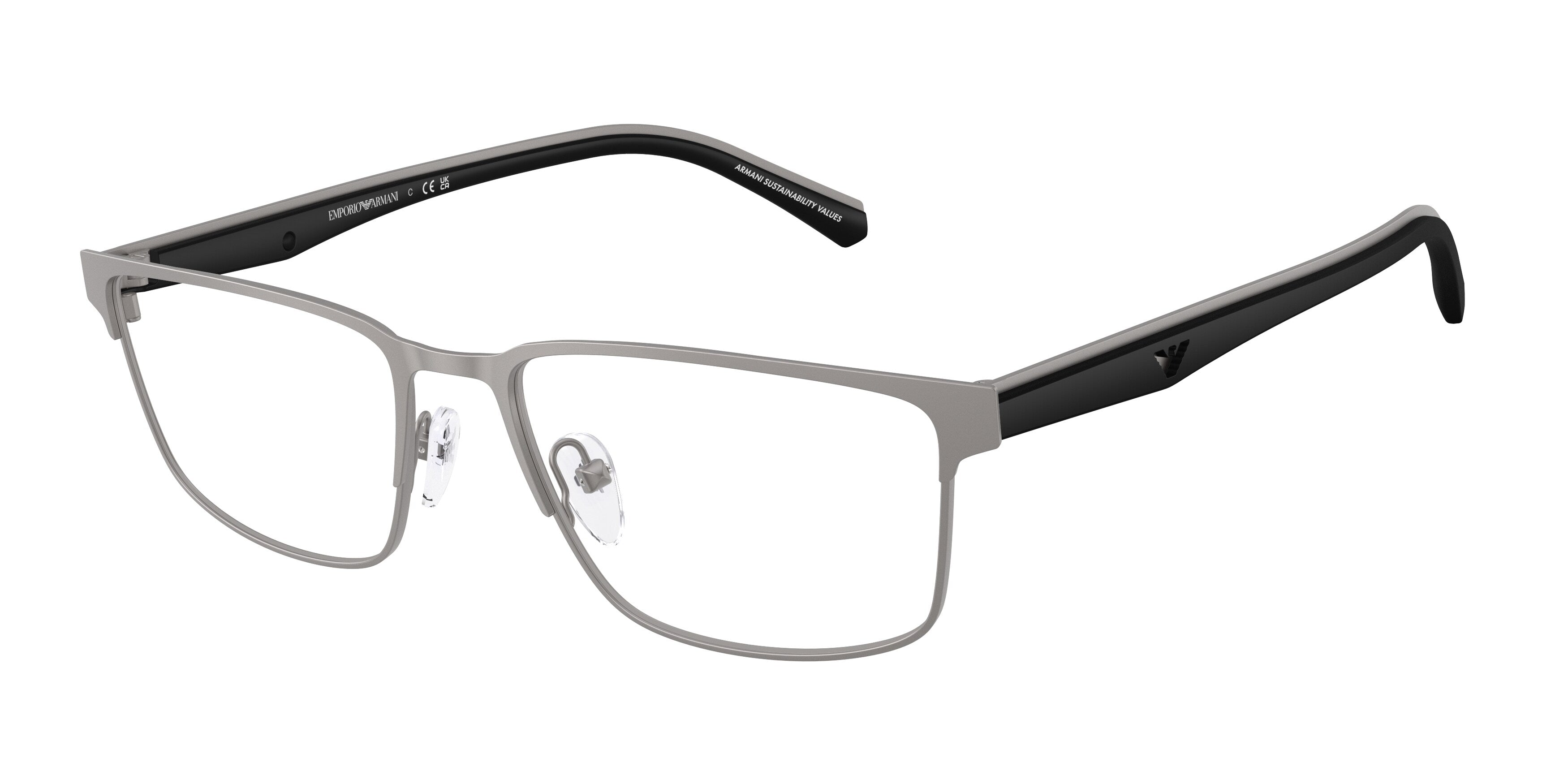 Emporio Armani Uomo Emporio Armani EA1175 3003 Montature da vista Metallo Grigio Squadrata Normale Emporio Armani Uomo Emporio Armani EA1175 3003 Montature da vista Metallo Grigio Squadrata Normale