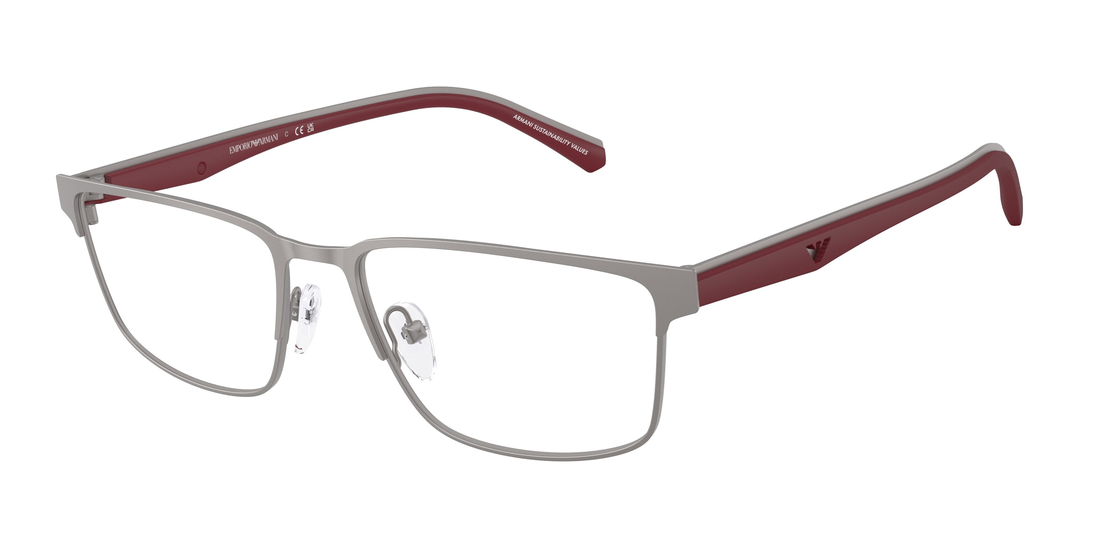 Emporio Armani Uomo Emporio Armani EA1175 3032 Montature da vista Metallo Grigio Squadrata Normale Emporio Armani Uomo Emporio Armani EA1175 3032 Montature da vista Metallo Grigio Squadrata Normale