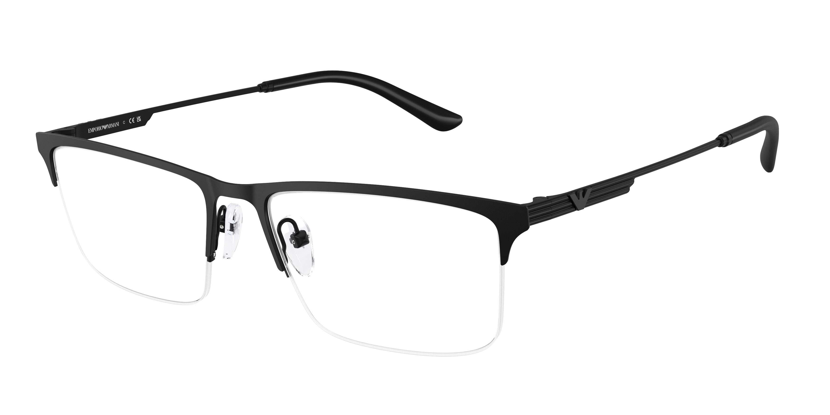 Emporio Armani Uomo Emporio Armani EA1177 3001 Montature da vista Metallo Nero Squadrata Normale