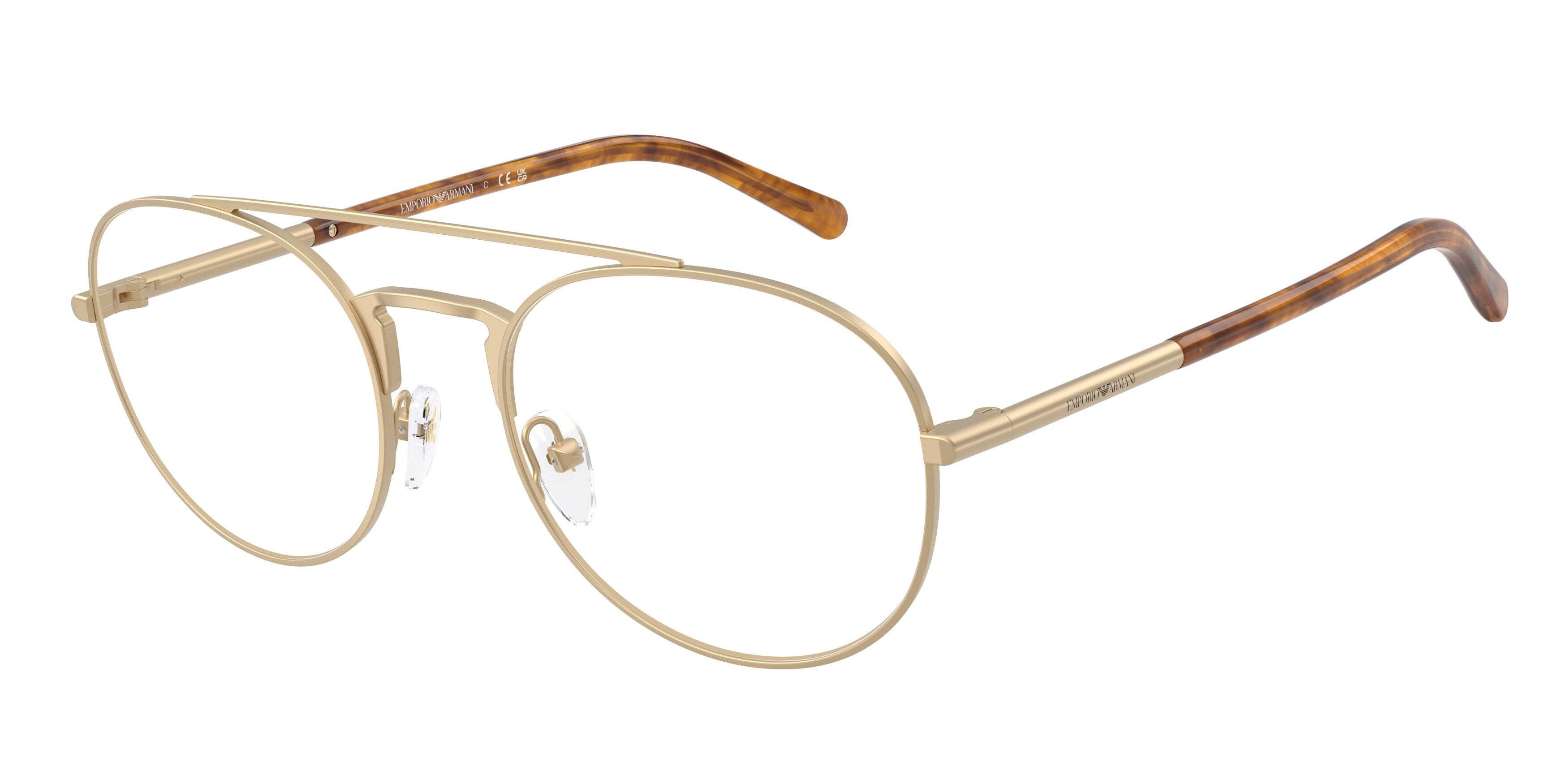 Emporio Armani Uomo Emporio Armani EA1178 3002 Montature da vista Metallo Oro Pilot Normale Emporio Armani Uomo Emporio Armani EA1178 3002 Montature da vista Metallo Oro Pilot Normale