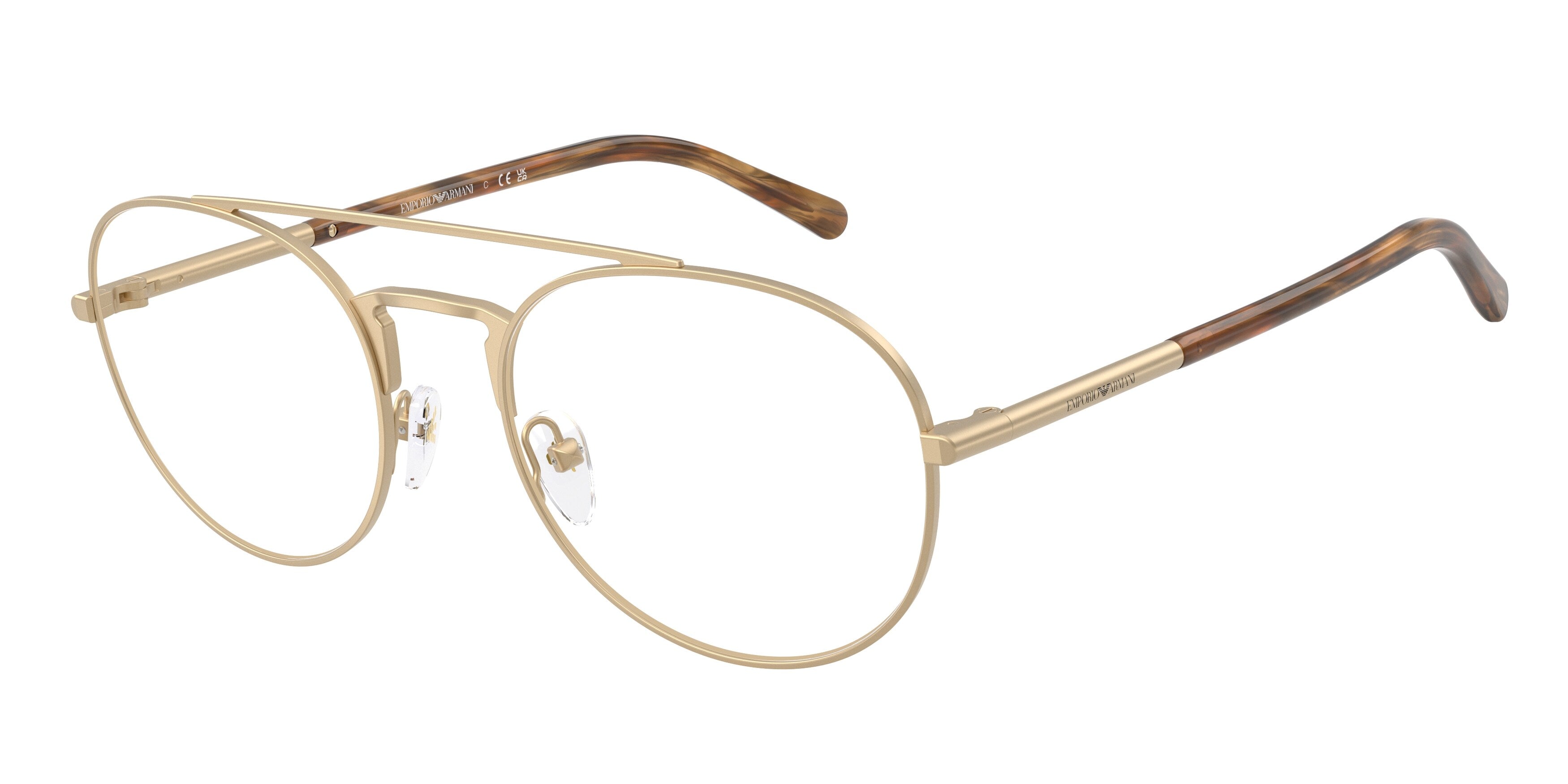 Emporio Armani Uomo Emporio Armani EA1178 3421 Montature da vista Metallo Oro Pilot Normale Emporio Armani Uomo Emporio Armani EA1178 3421 Montature da vista Metallo Oro Pilot Normale