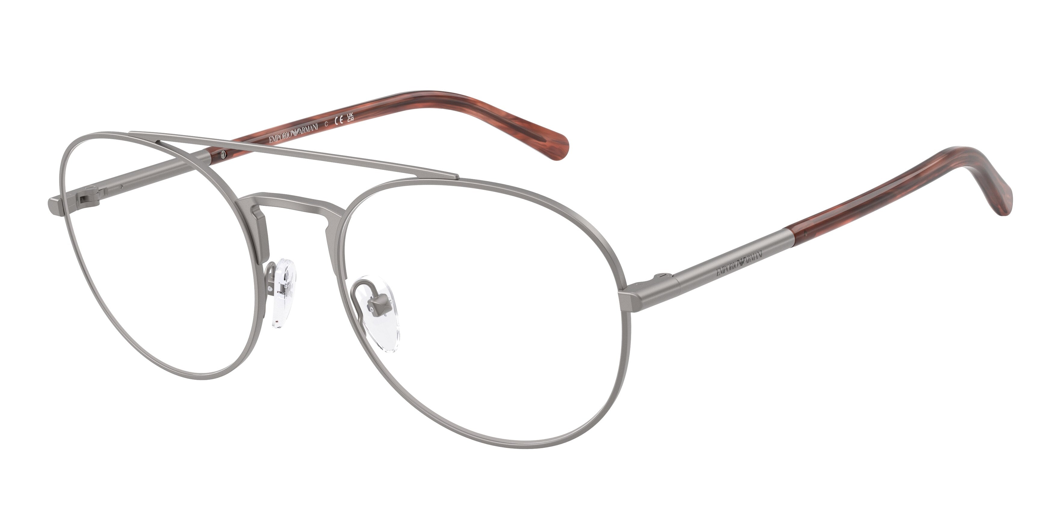 Emporio Armani Uomo Emporio Armani EA1178 3423 Montature da vista Metallo Grigio Pilot Normale Emporio Armani Uomo Emporio Armani EA1178 3423 Montature da vista Metallo Grigio Pilot Normale
