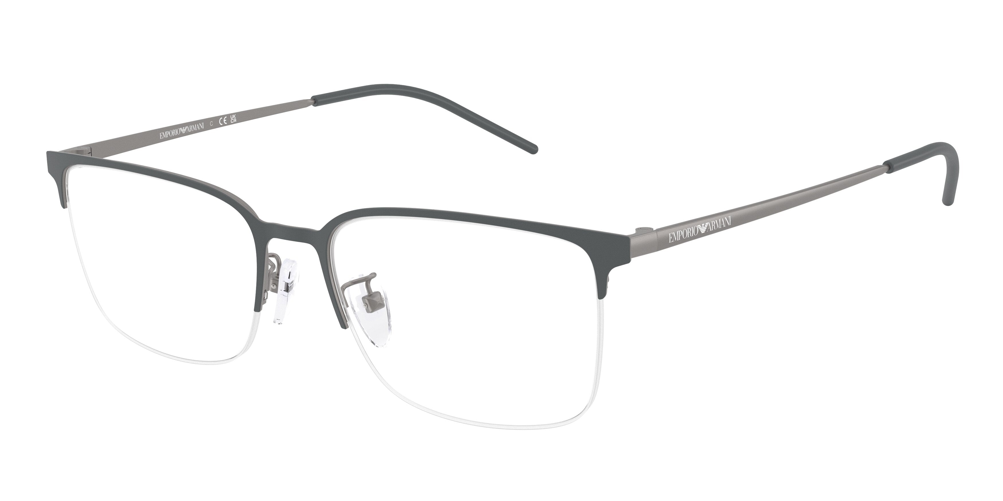 Emporio Armani Uomo Emporio Armani EA1179D 3010 Montature da vista Metallo Grigio Geometrica Normale
