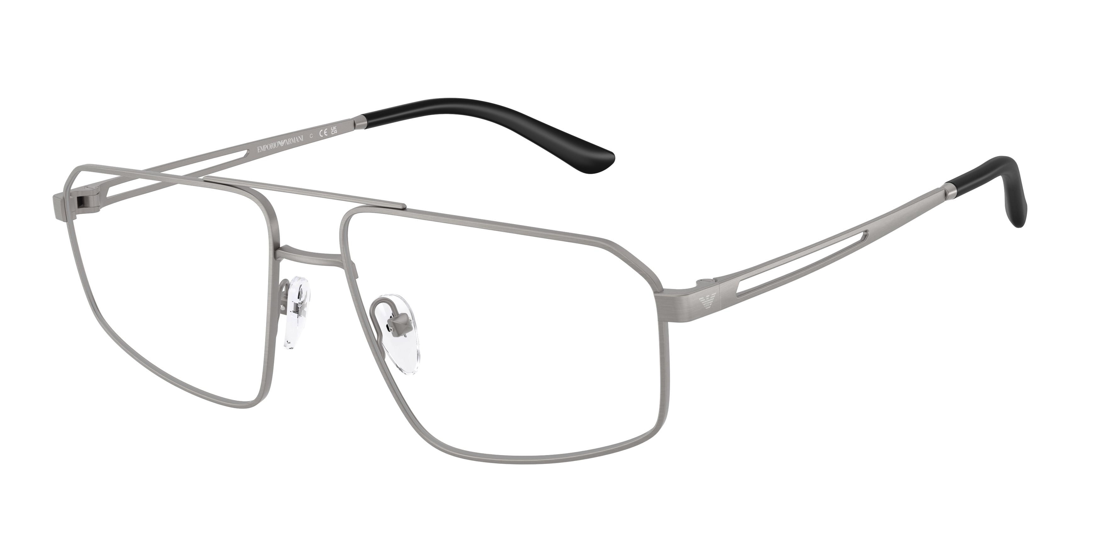 Emporio Armani Uomo Emporio Armani EA1184 3032 Montature da vista Metallo Grigio Trasparente Pilot Normale Emporio Armani Uomo Emporio Armani EA1184 3032 Montature da vista Metallo Grigio Trasparente Pilot Normale