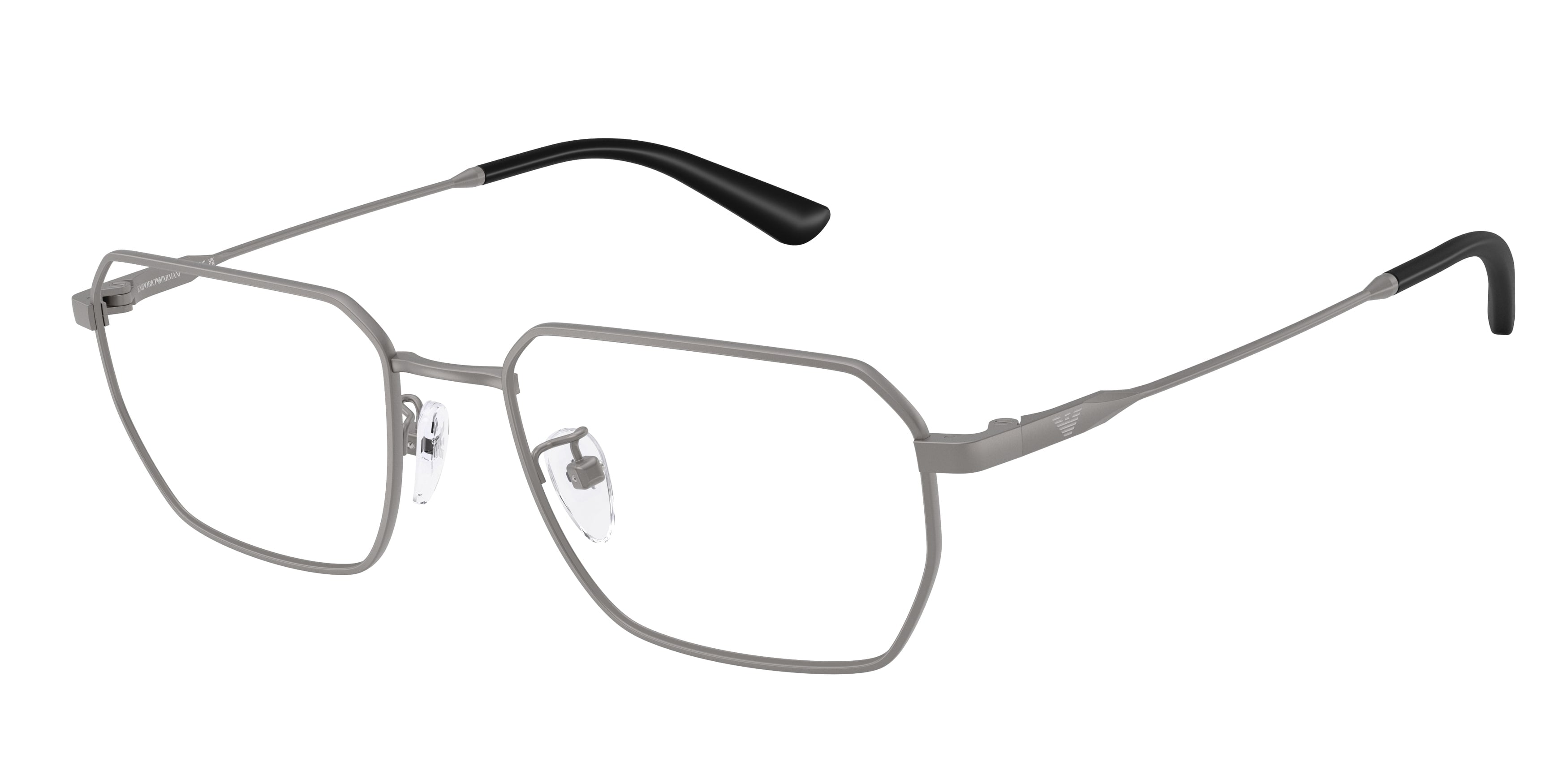 Emporio Armani Uomo Emporio Armani EA1187TD 3003 Montature da vista Titanio Grigio Trasparente Rotonda Normale
