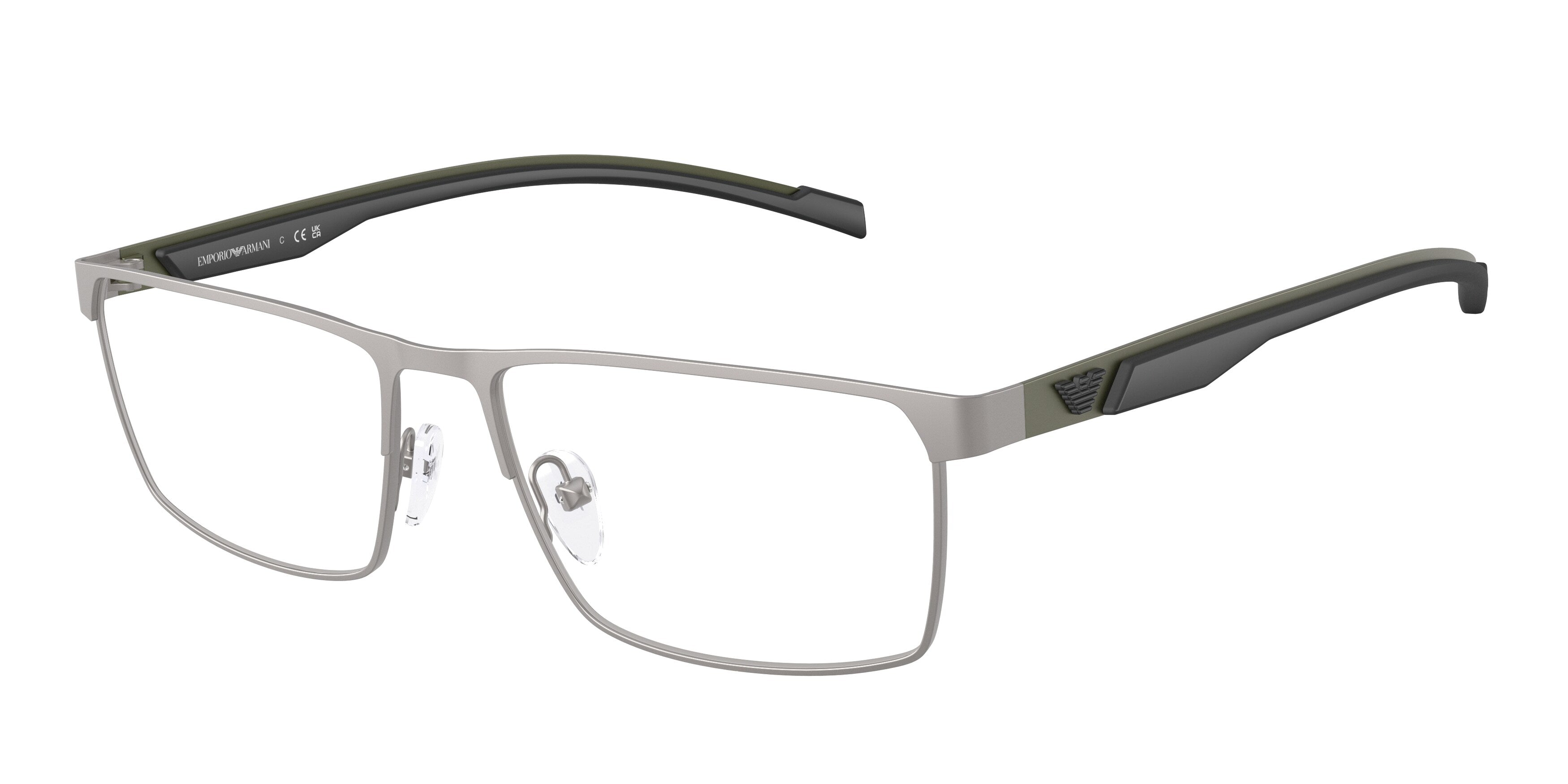 Emporio Armani Uomo Emporio Armani EA1190 3003 Montature da vista Metallo Grigio Trasparente Squadrata Normale Emporio Armani Uomo Emporio Armani EA1190 3003 Montature da vista Metallo Grigio Trasparente Squadrata Normale