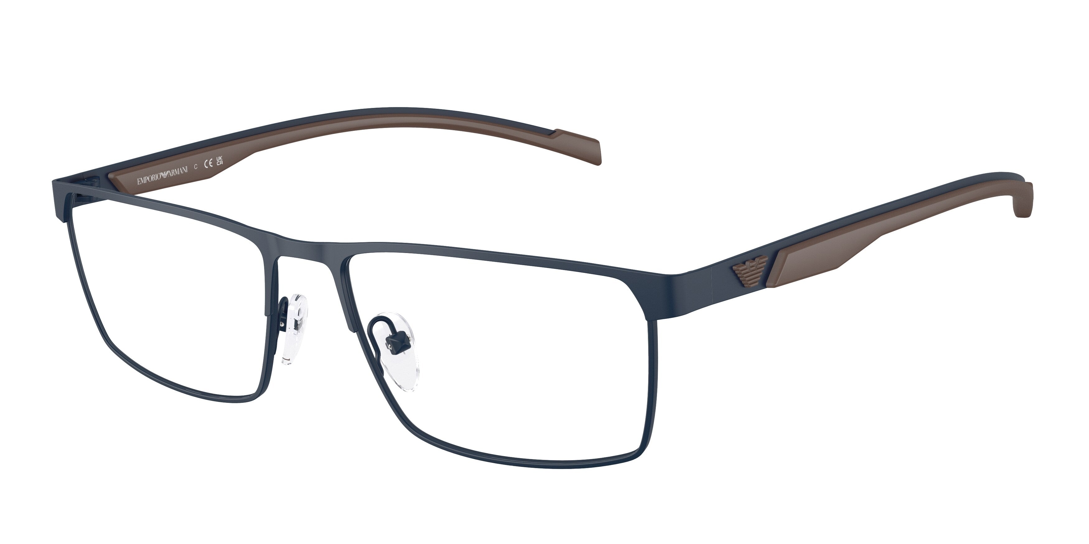 Emporio Armani Uomo Emporio Armani EA1190 3018 Montature da vista Metallo Blu Trasparente Squadrata Normale Emporio Armani Uomo Emporio Armani EA1190 3018 Montature da vista Metallo Blu Trasparente Squadrata Normale