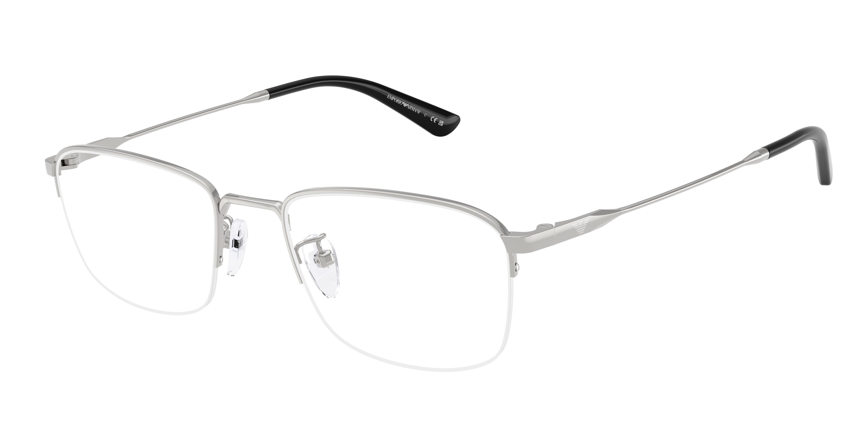 Emporio Armani Uomo Emporio Armani EA1194TD 3015 Montature da vista Titanio Argento Trasparente Pillow Normale Emporio Armani Uomo Emporio Armani EA1194TD 3015 Montature da vista Titanio Argento Trasparente Pillow Normale