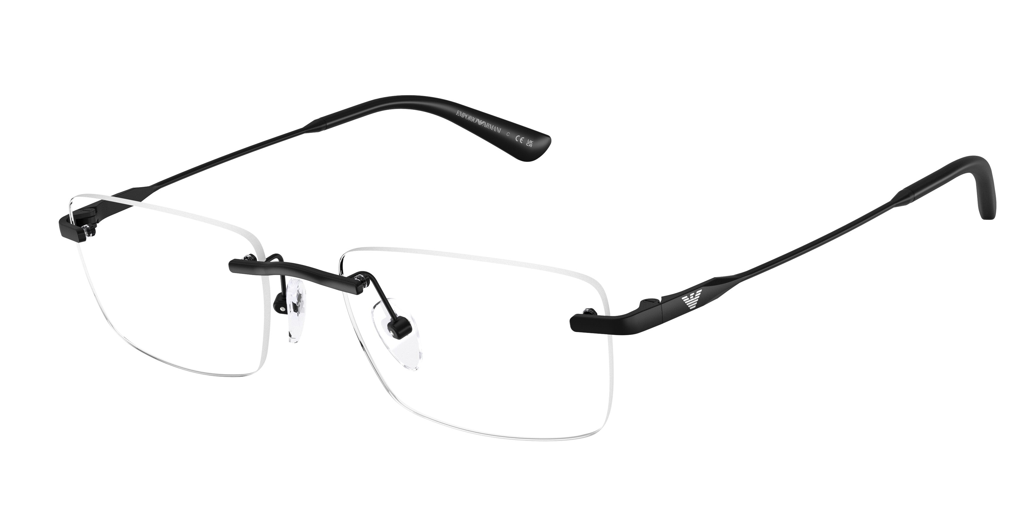 Emporio Armani Uomo Emporio Armani EA1195TD 3001 Montature da vista Titanio Nero Trasparente Squadrata Normale Emporio Armani Uomo Emporio Armani EA1195TD 3001 Montature da vista Titanio Nero Trasparente Squadrata Normale