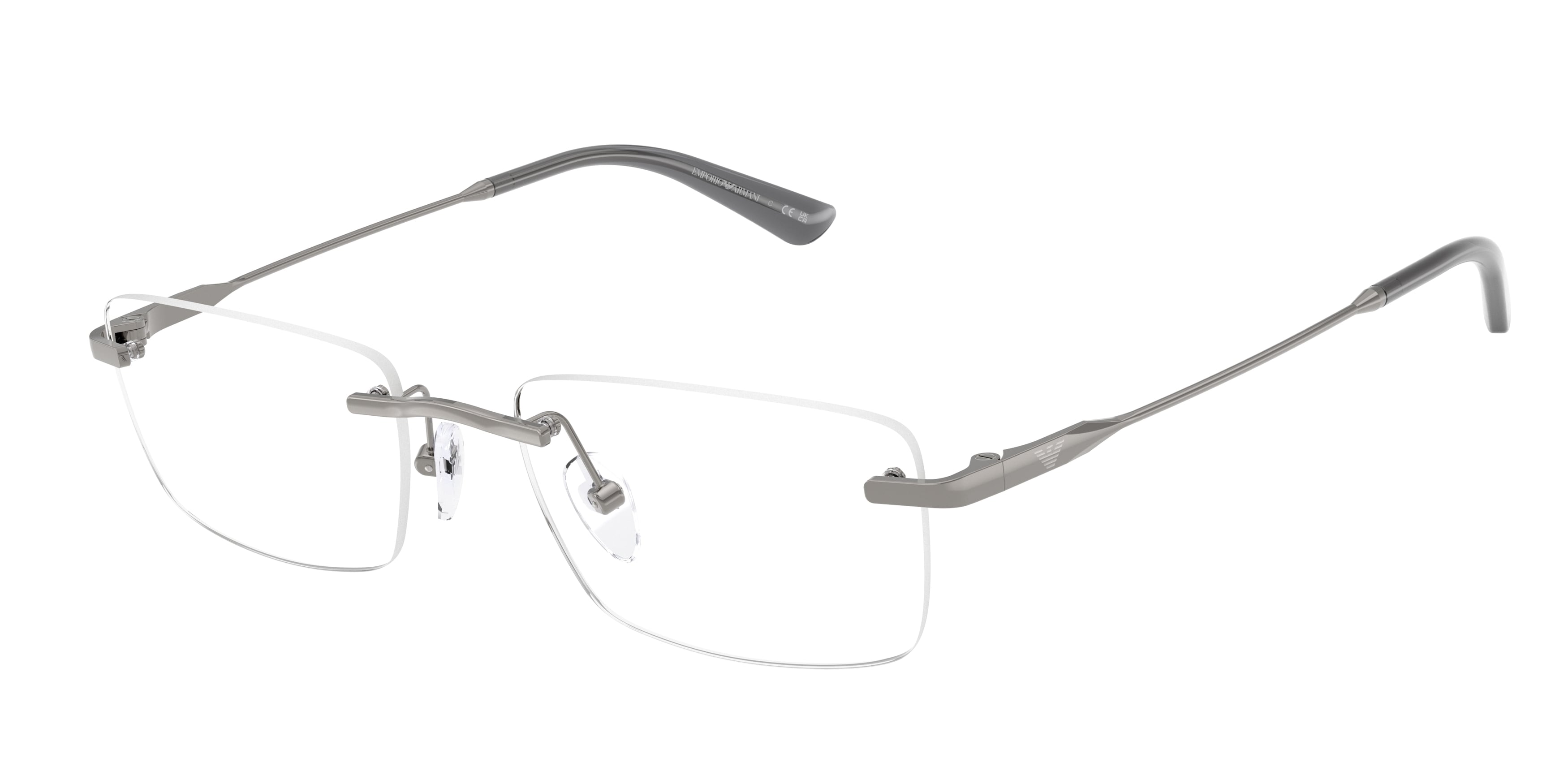 Emporio Armani Uomo Emporio Armani EA1195TD 3010 Montature da vista Titanio Grigio Trasparente Squadrata Normale Emporio Armani Uomo Emporio Armani EA1195TD 3010 Montature da vista Titanio Grigio Trasparente Squadrata Normale